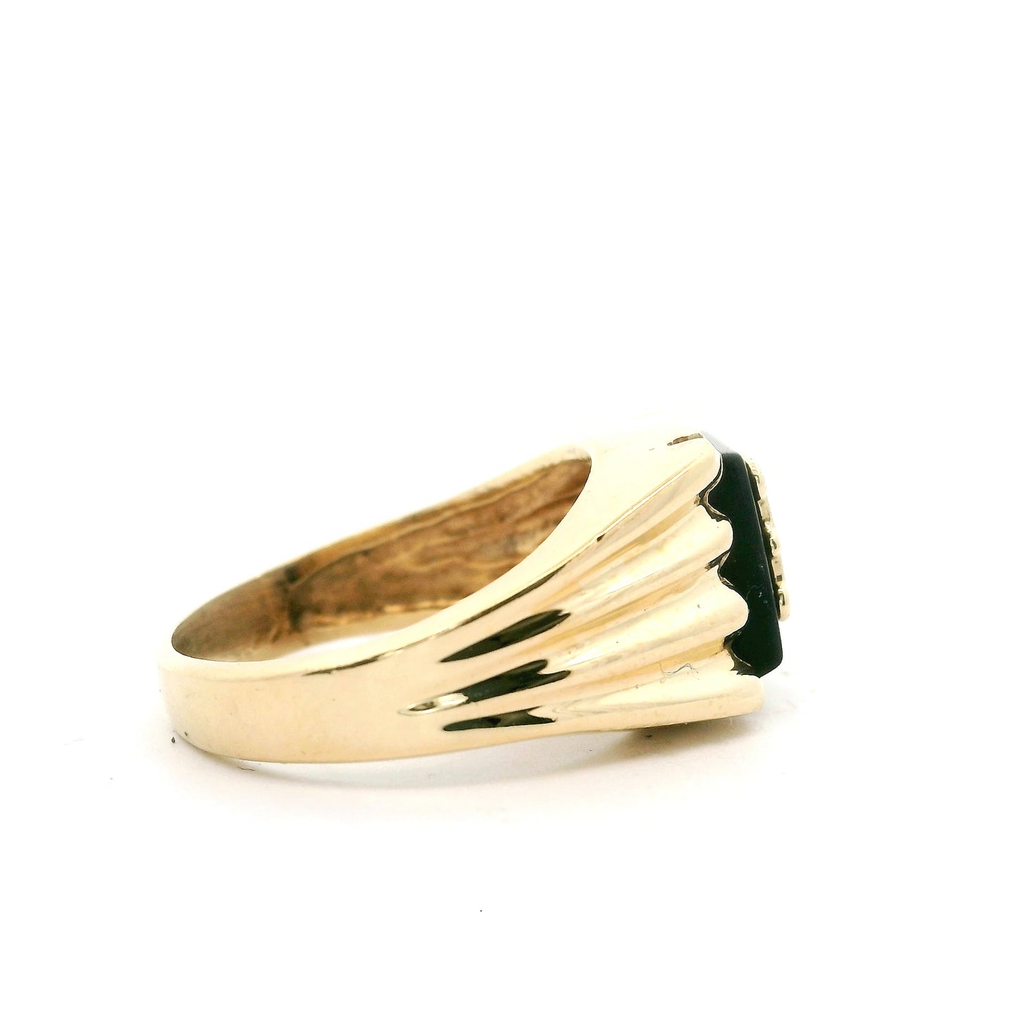 R Signet Ring Size 6.25 0943359