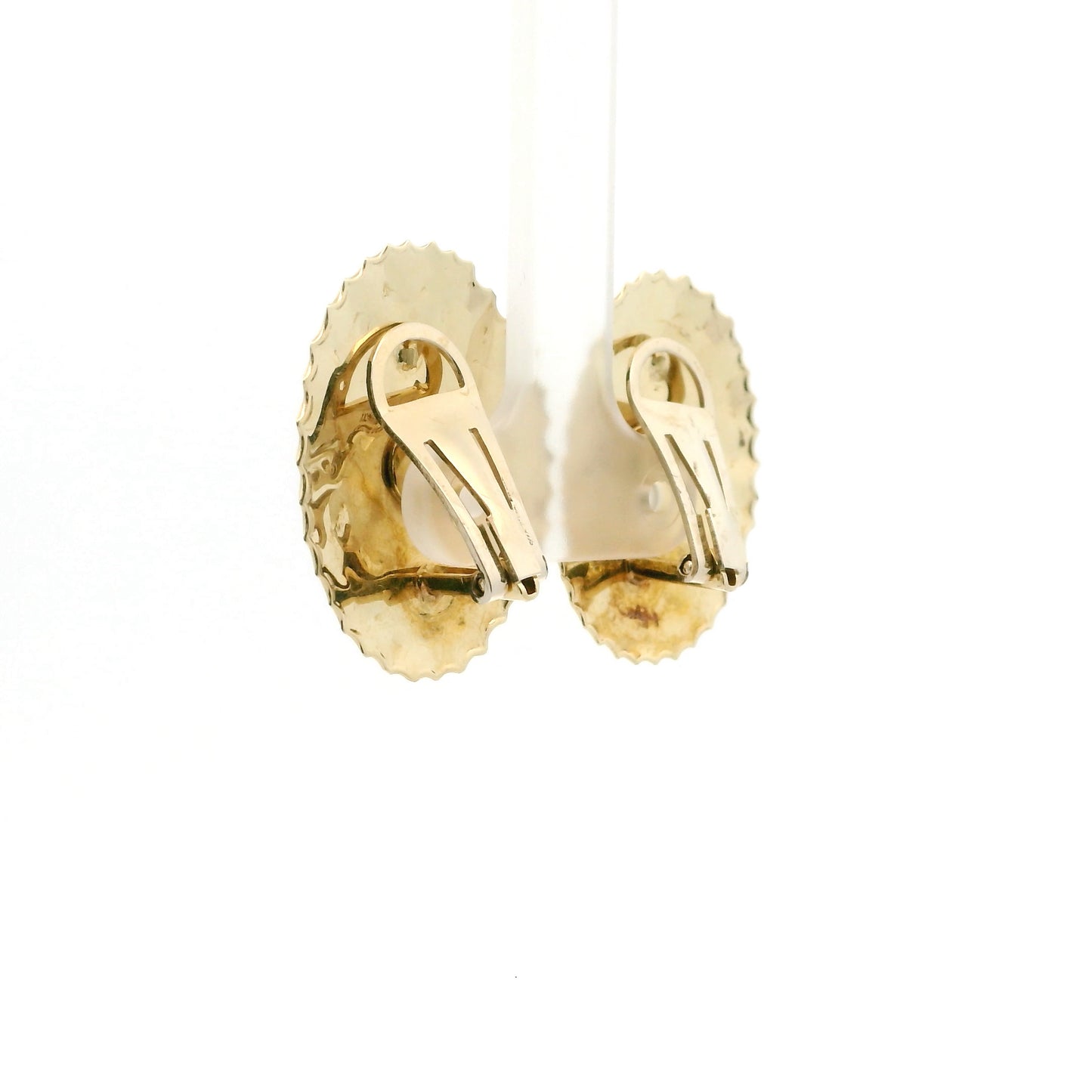 Clip On Golden Cameo Earrings 1217066-6