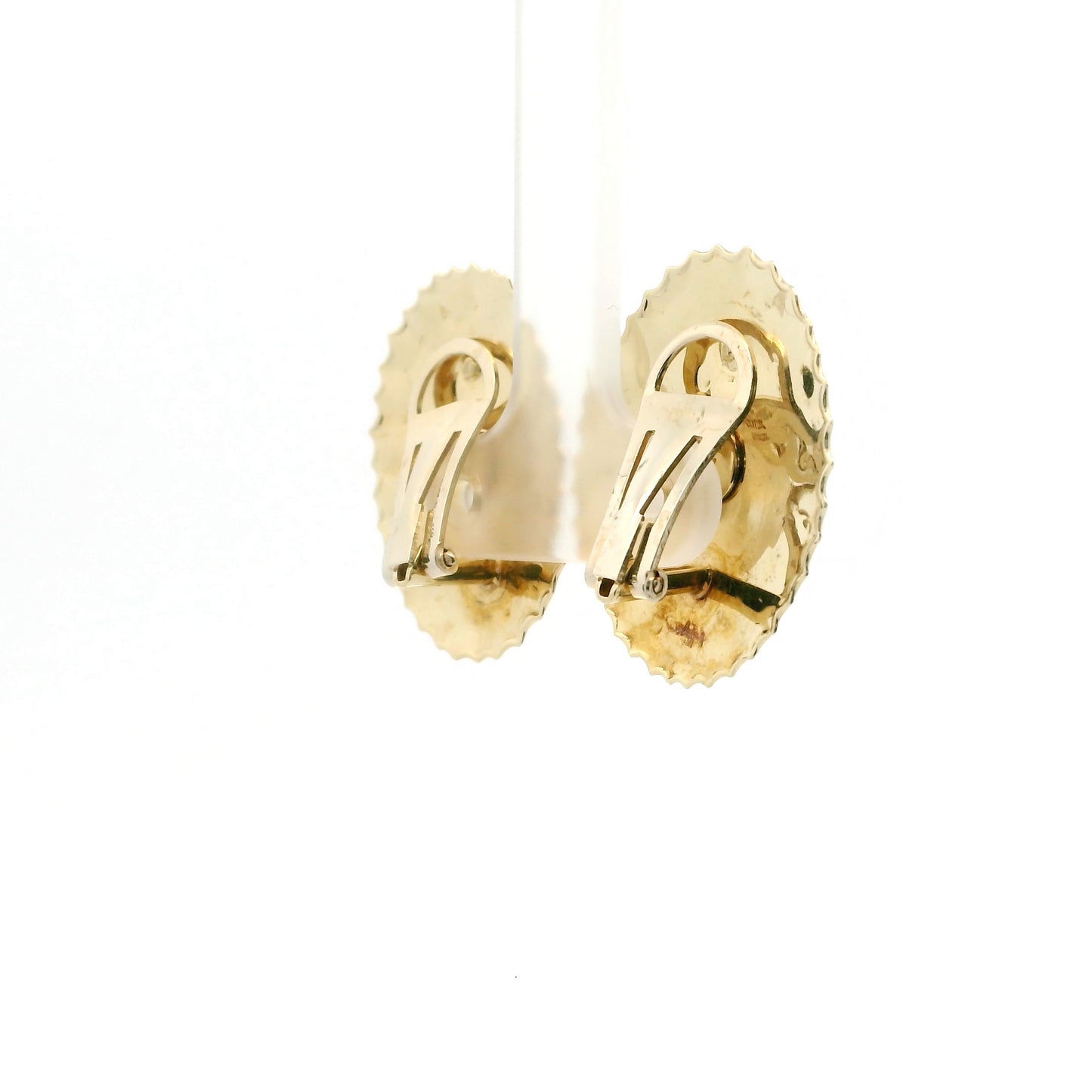 Clip On Golden Cameo Earrings 1217066-6