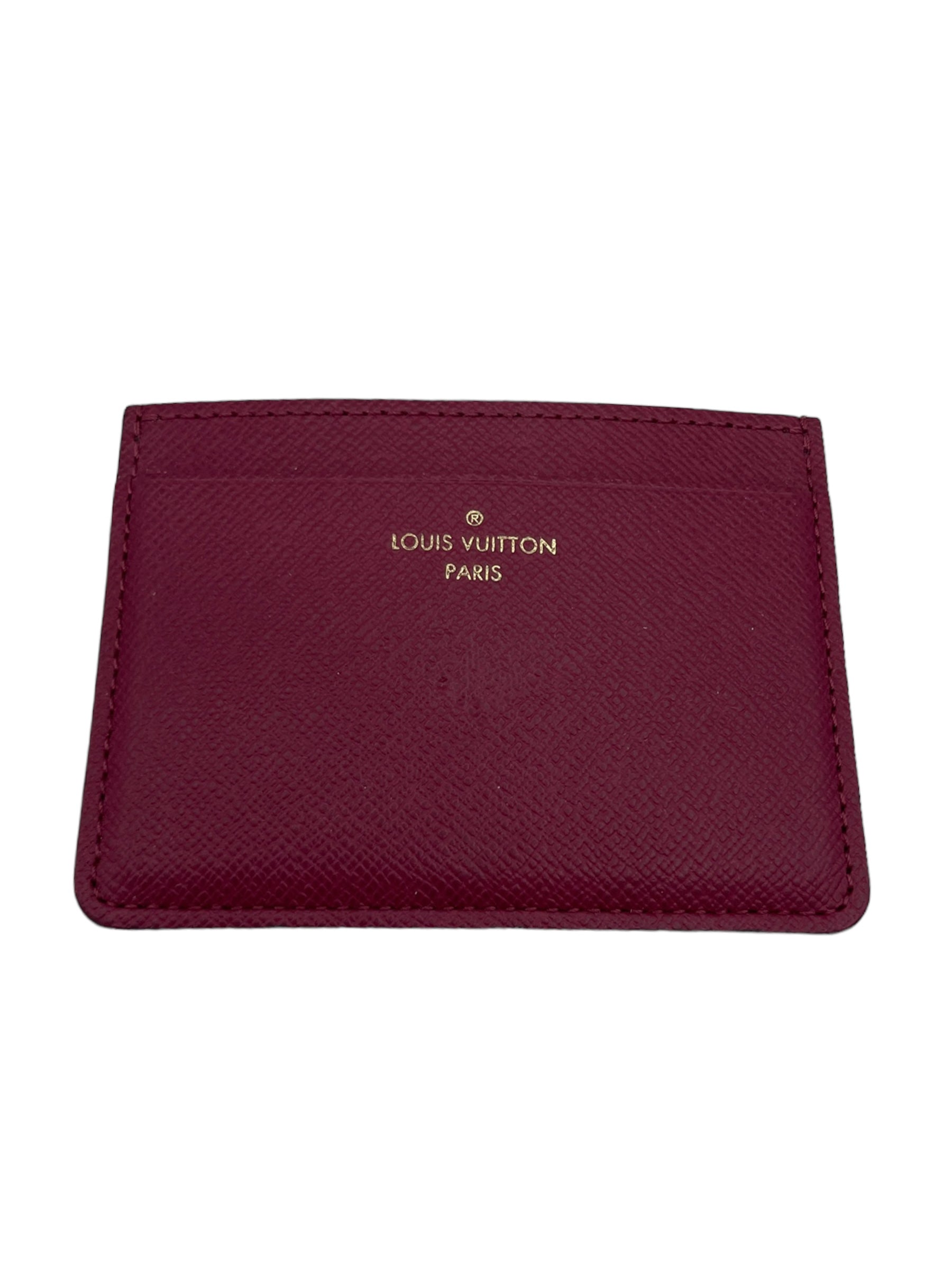 Louis Vuitton Burgundy shops wallet