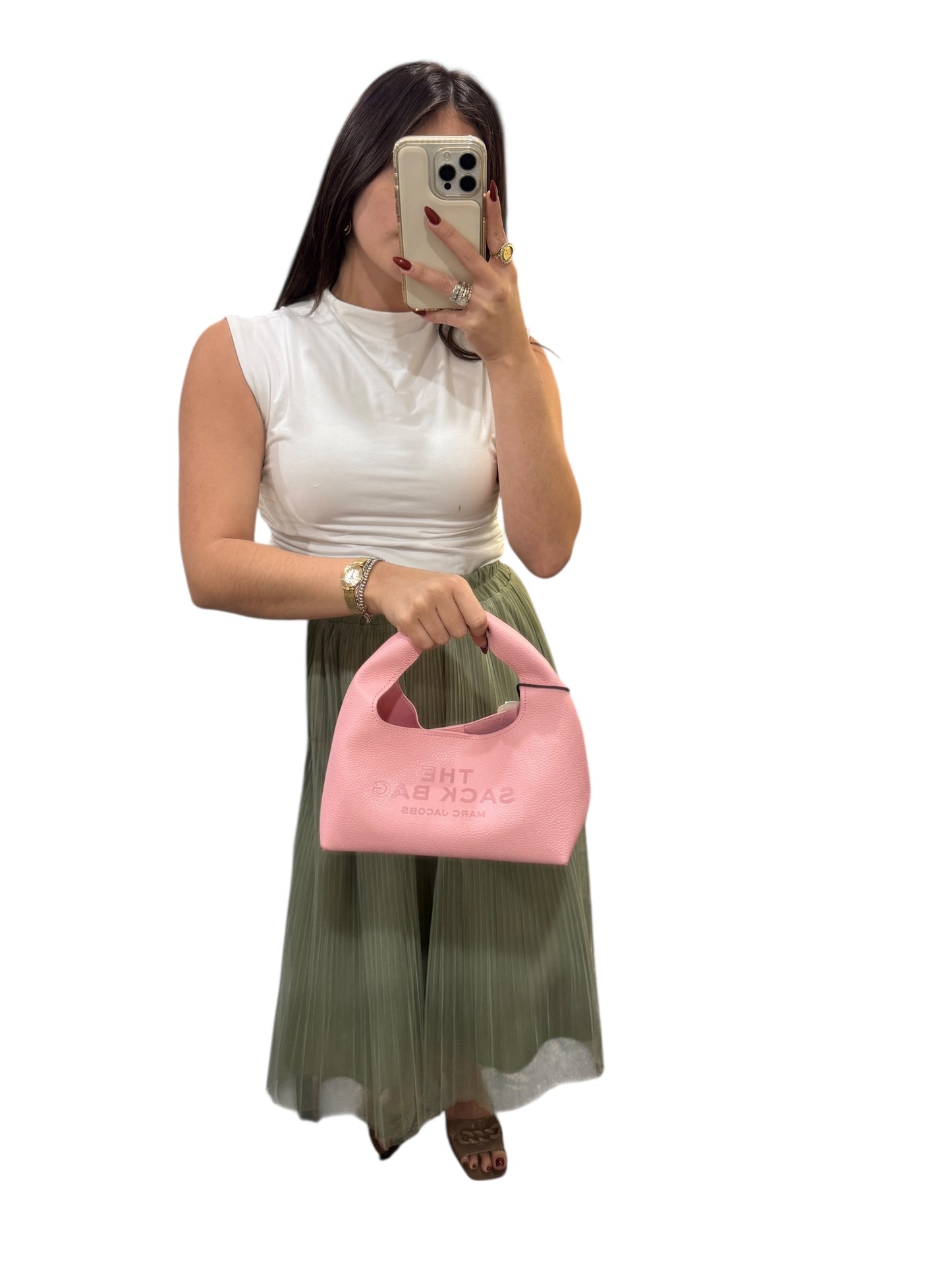 The Mini Sack Bag in Pink 1413652