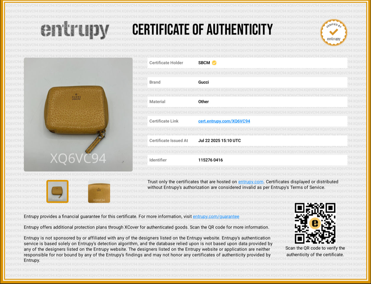 Gucci Coin Purse in Yellow 1412370