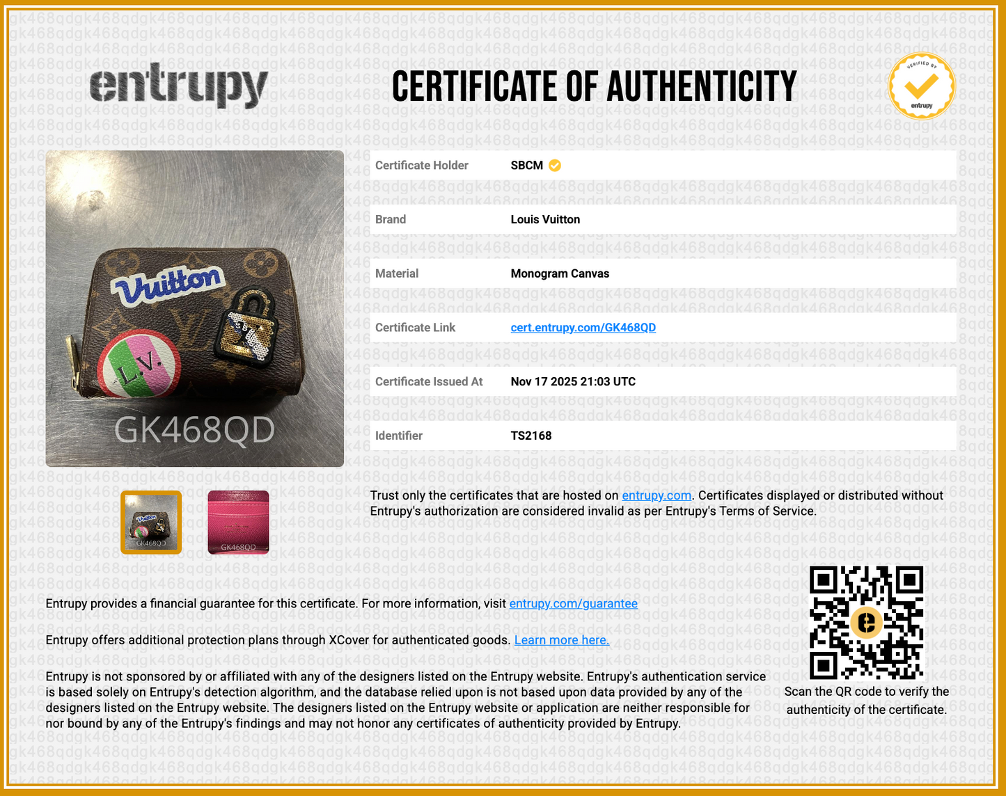 Louis Vuitton Zippy Compact Coin Purse with Patches