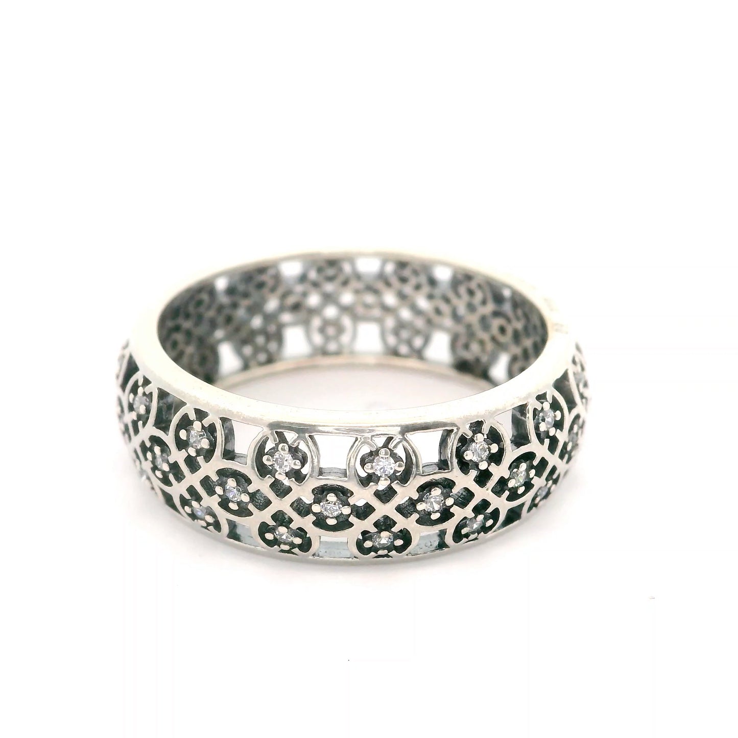 Pandora Intricate Lattice Ring Size 9 1410743