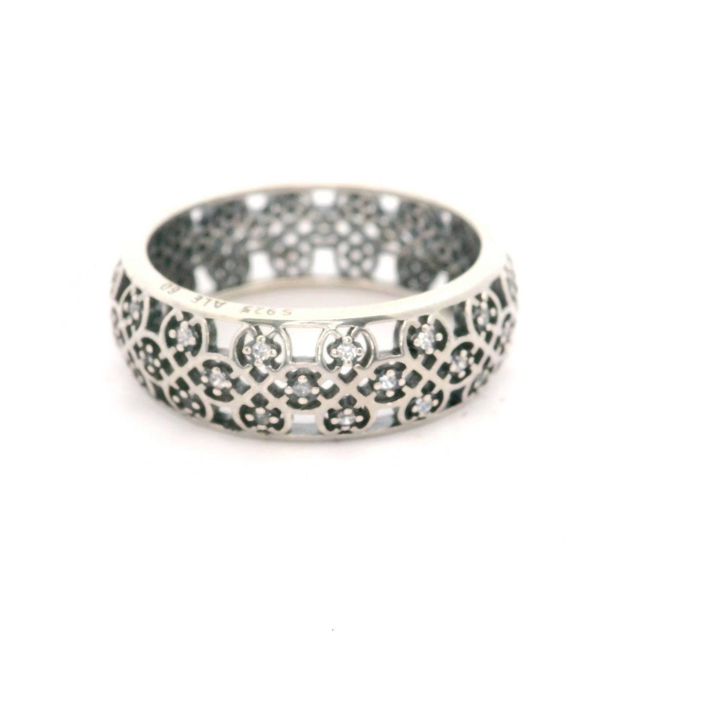 Pandora Intricate Lattice Ring Size 9 1410743