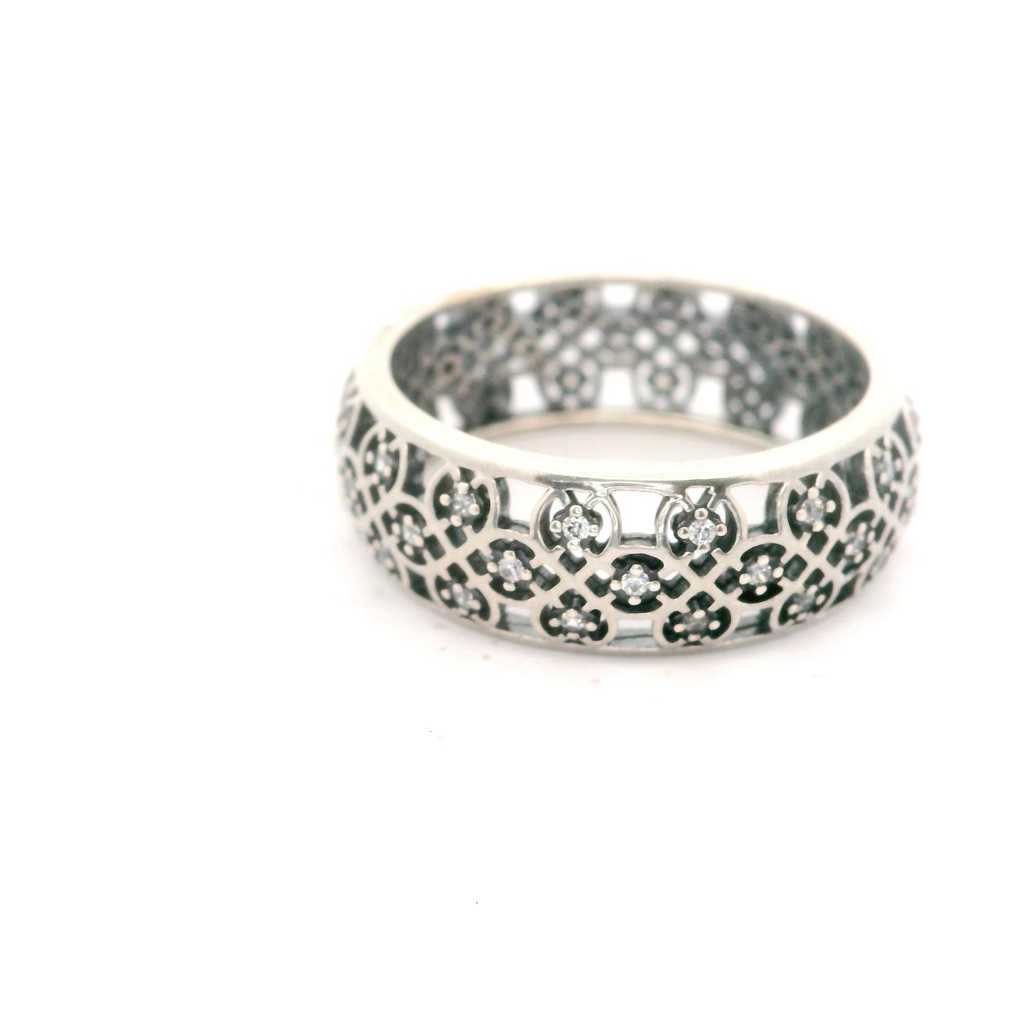 Pandora Intricate Lattice Ring Size 9 1410743