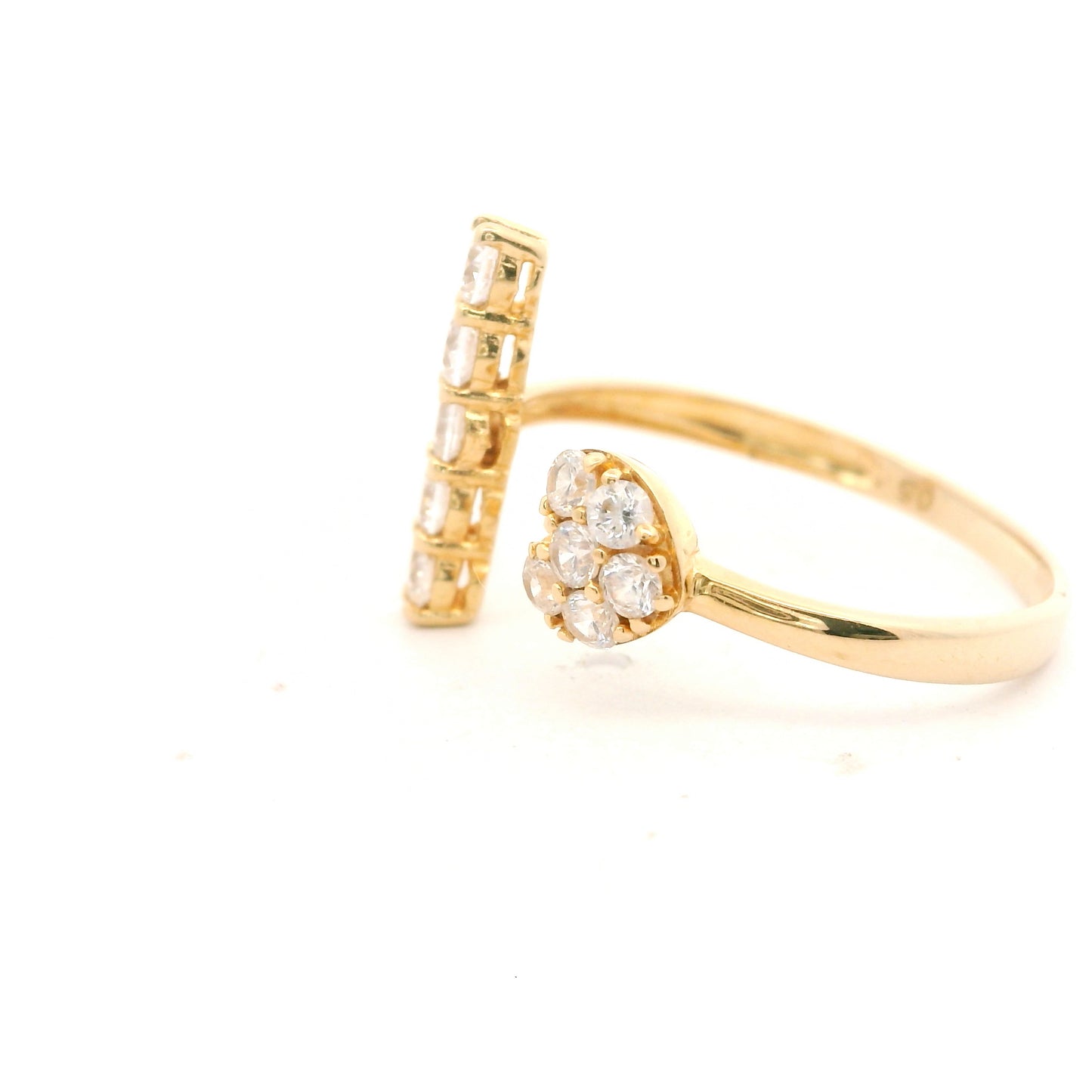 Heart & Bar Wrap Ring Size 7 0250036