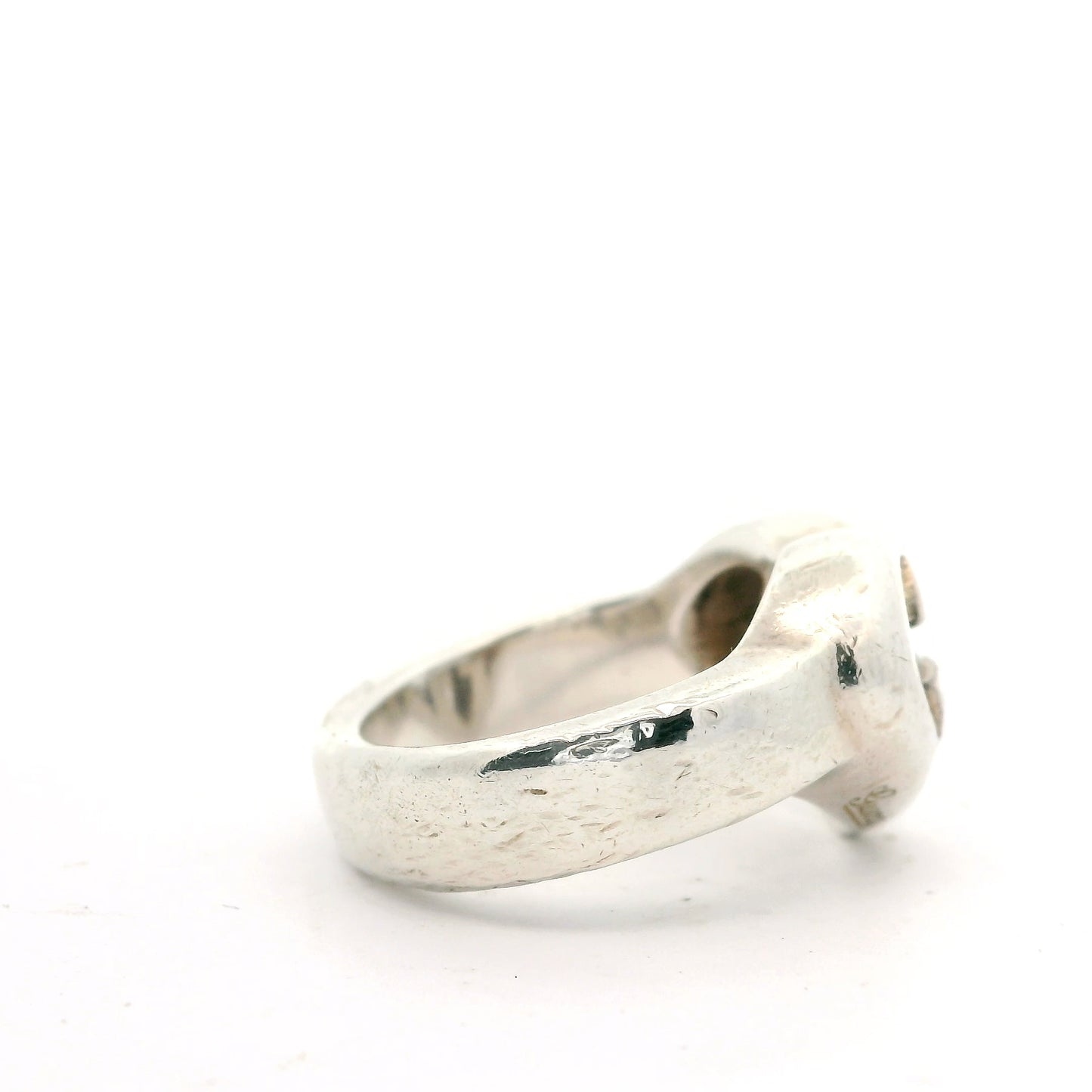 Authentic Gucci Interlocking G Heart Ring 4.5