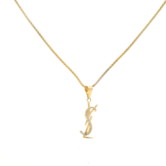 Designer Inspired YSL Necklace with Pendant 0250497-19