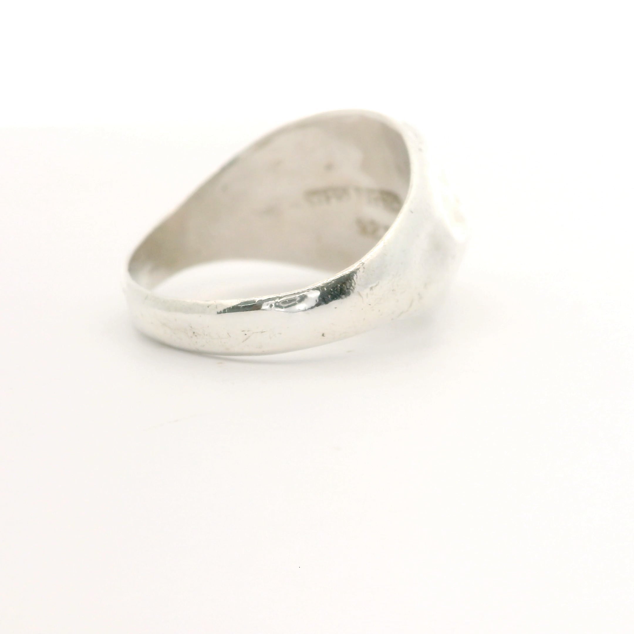 Silver Textured Dome Ring Size 8 0630498-5