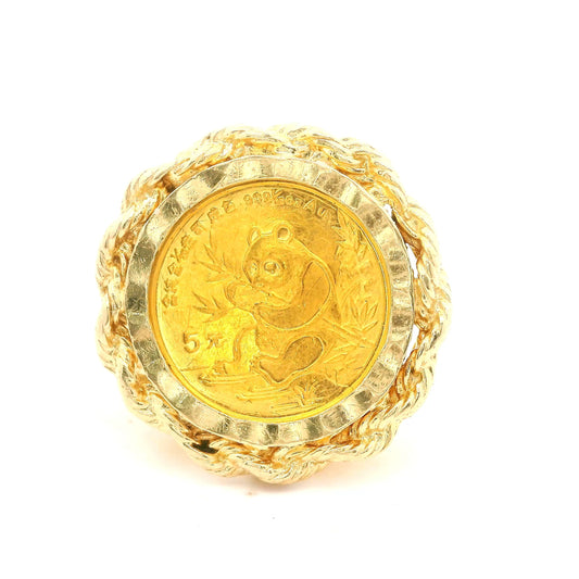 Found in the Wild Panda Coin Ring 7 0830980