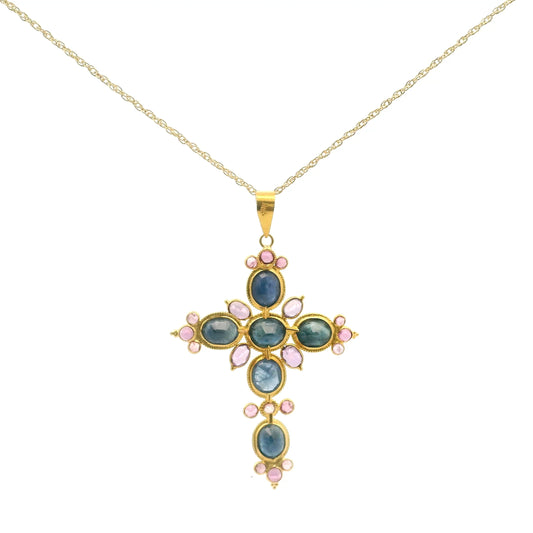 My Spring Garden Cross Necklace 0831555