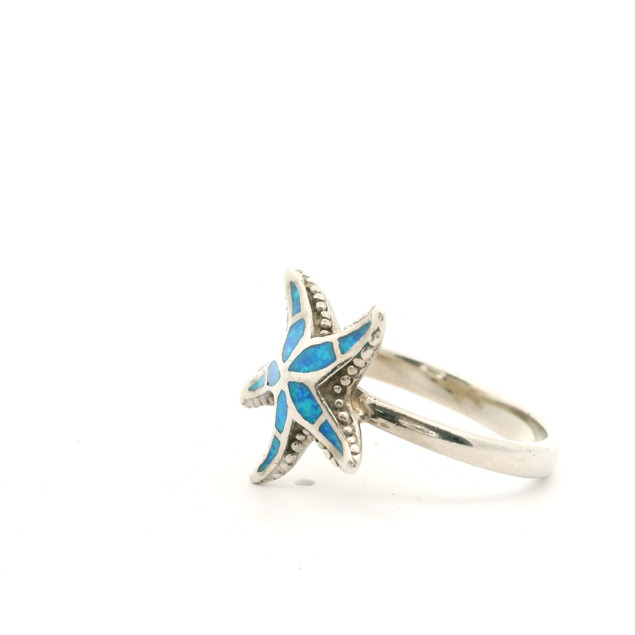 Starfish Turquoise Ring Size 8 0831779