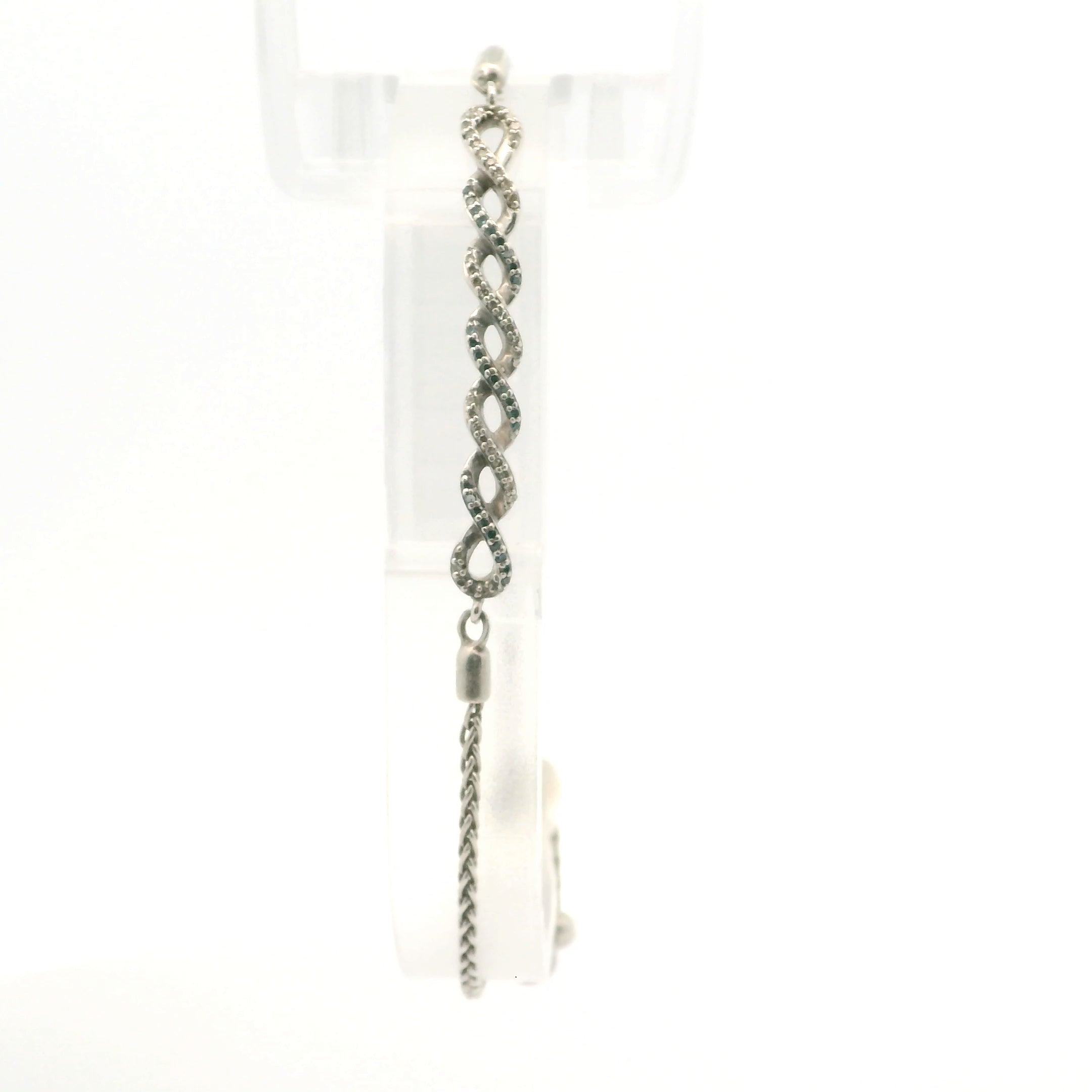 Waves of Silver Adjustable Bracelet 0830286