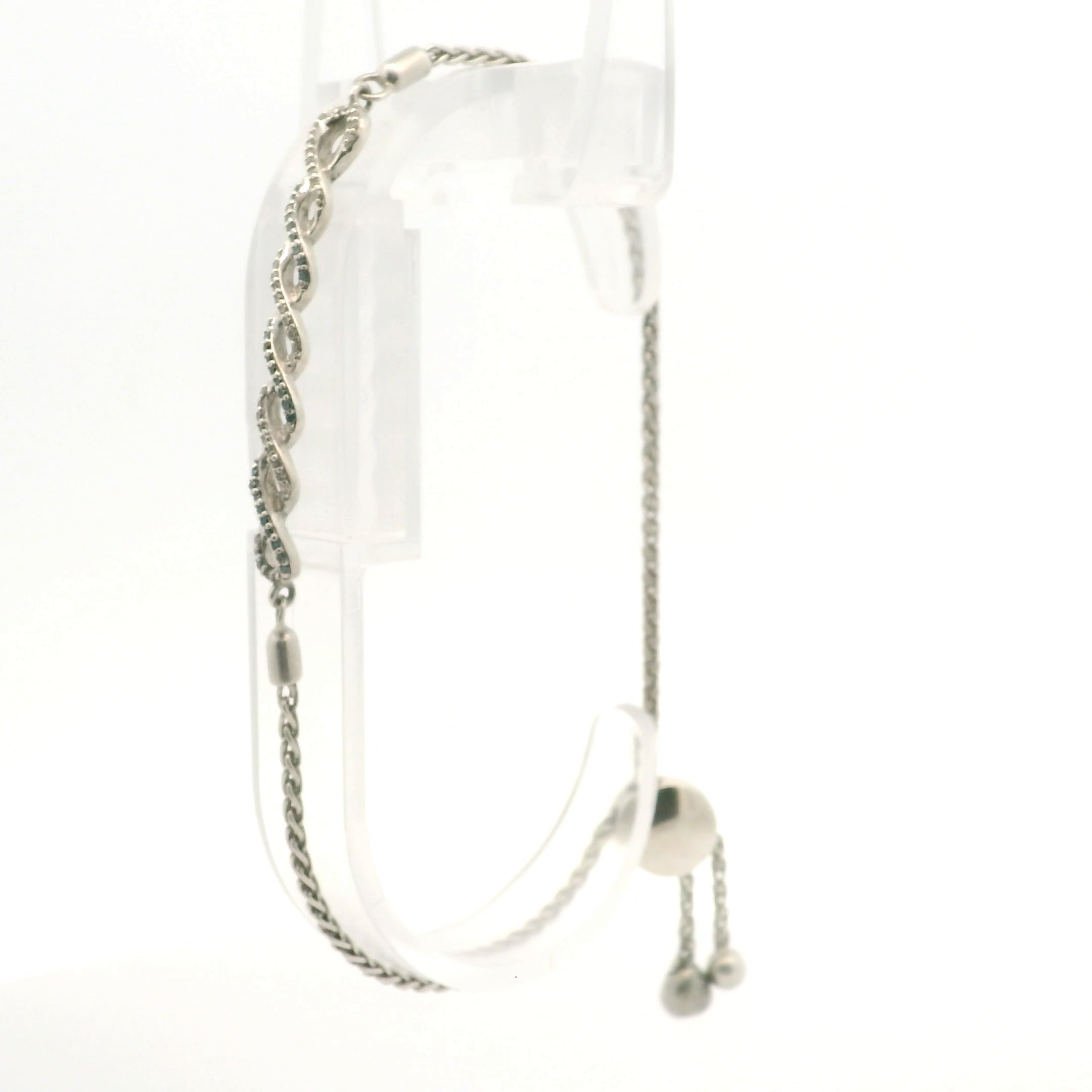 Waves of Silver Adjustable Bracelet 0830286