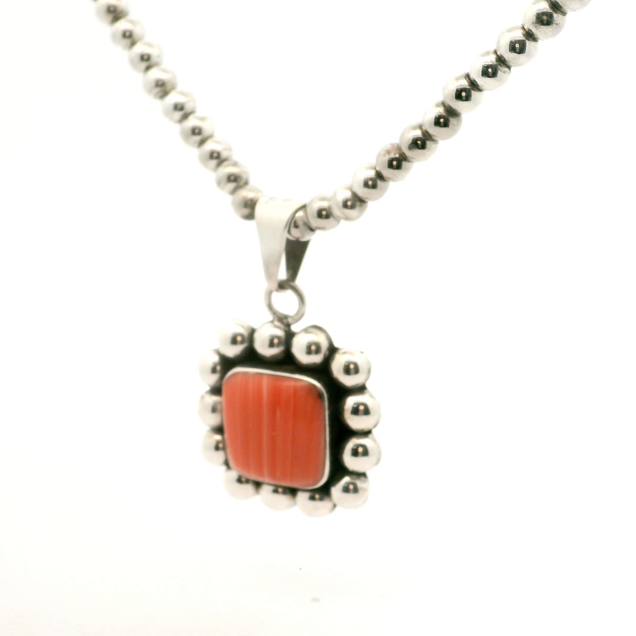 Beaded Pink Sun Necklace 0832608