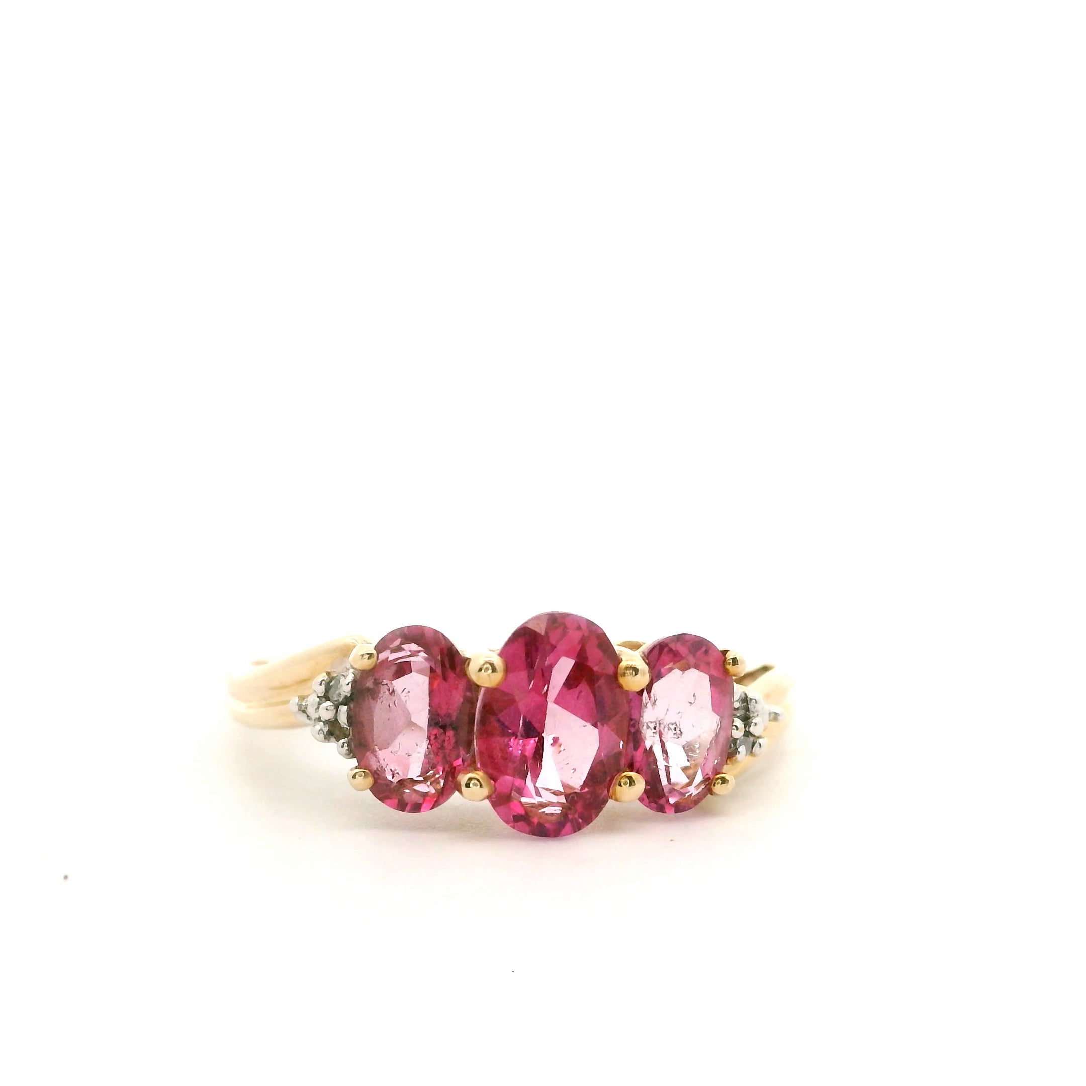 Pumptini Triple Pink Ring Size 7 0832617