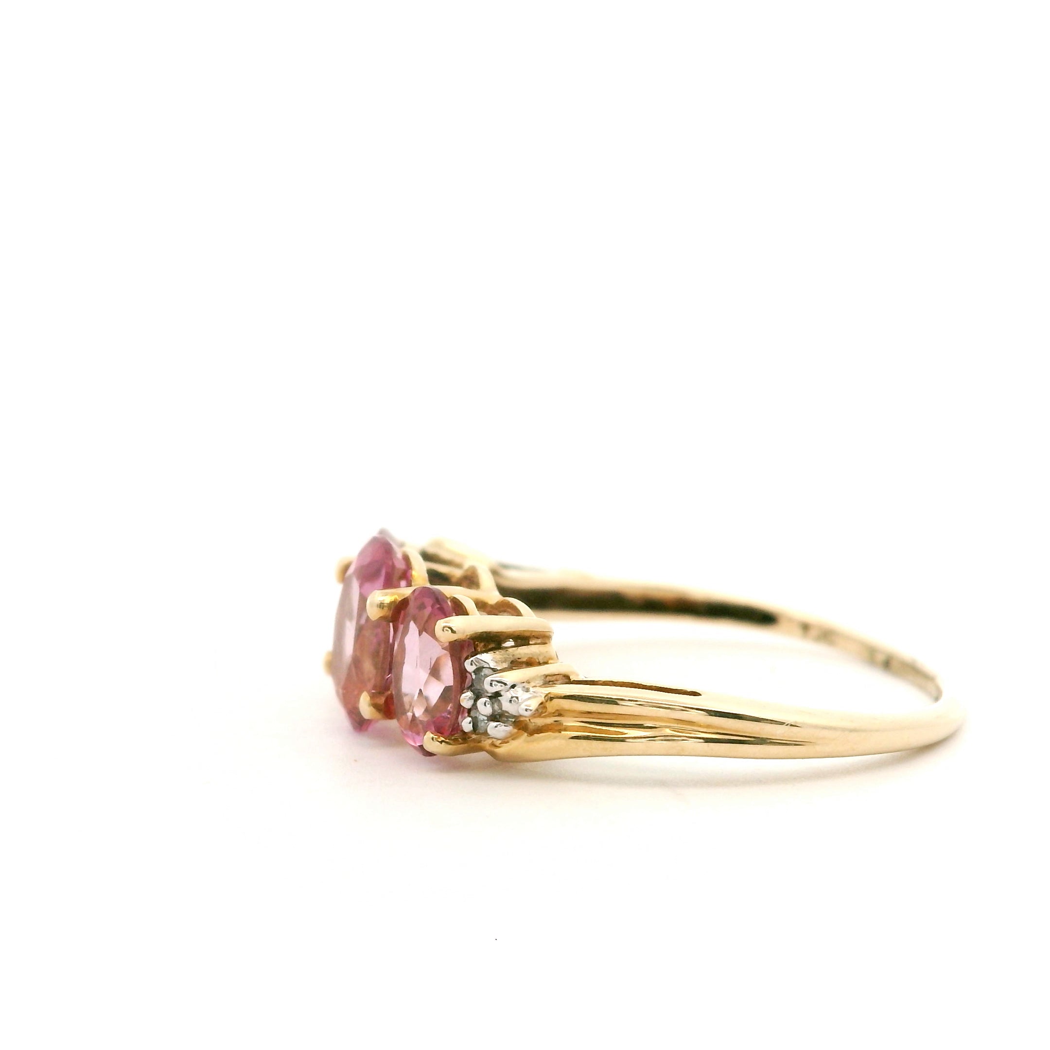 Pumptini Triple Pink Ring Size 7 0832617