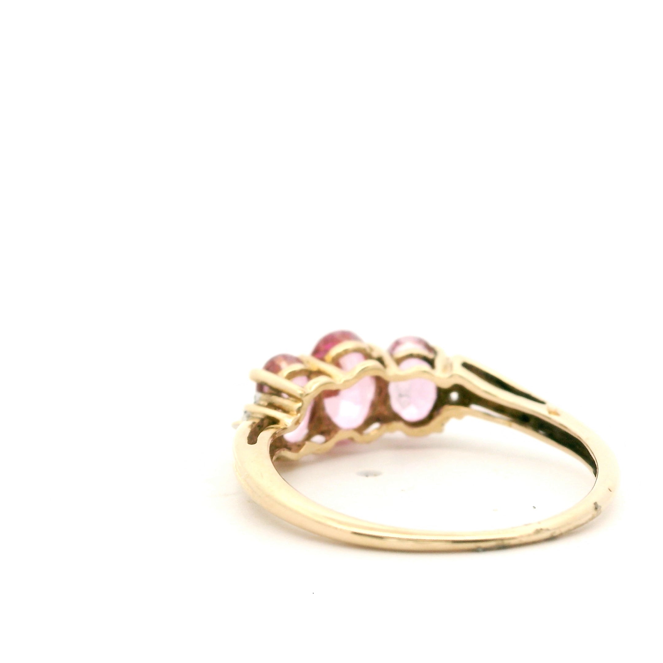Pumptini Triple Pink Ring Size 7 0832617