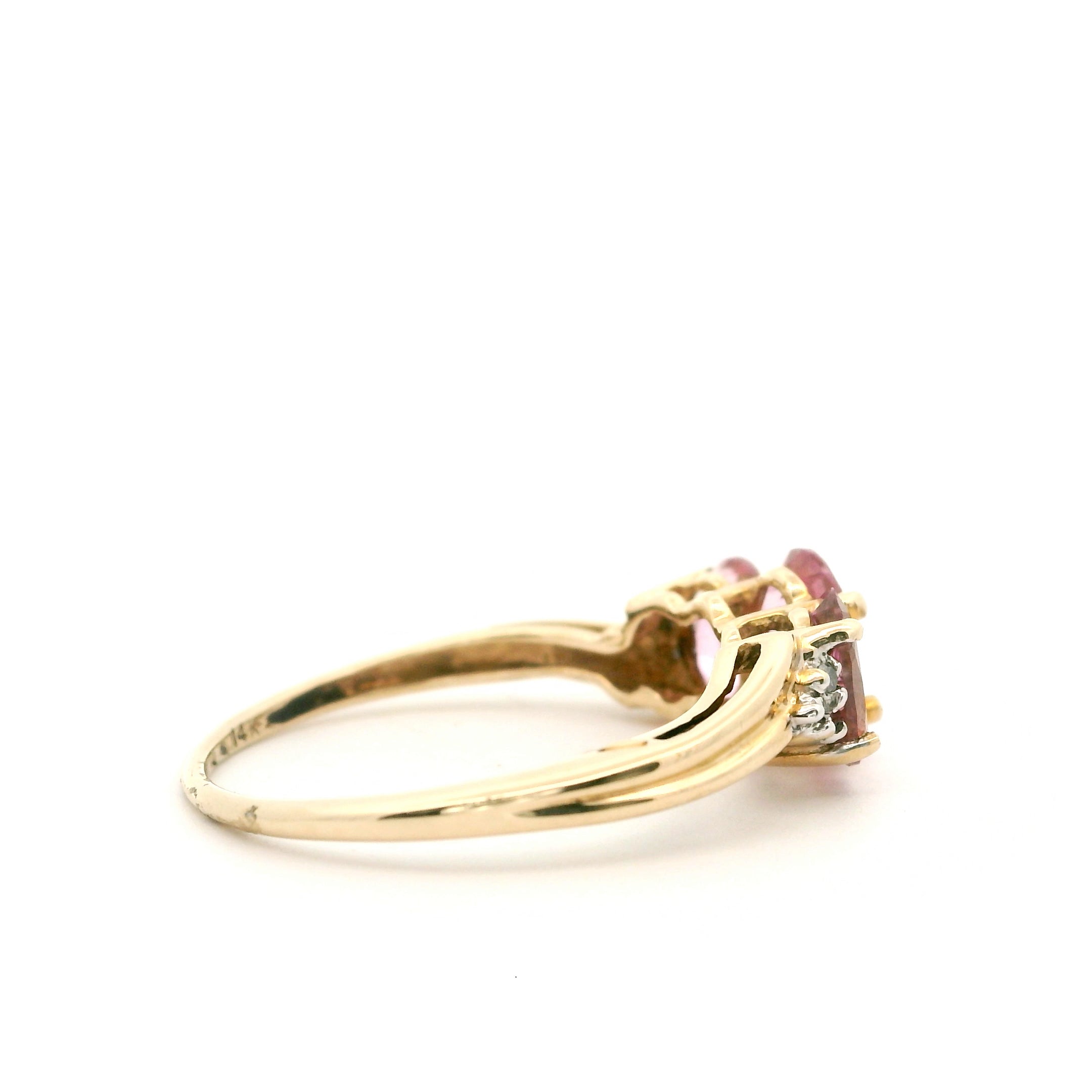 Pumptini Triple Pink Ring Size 7 0832617