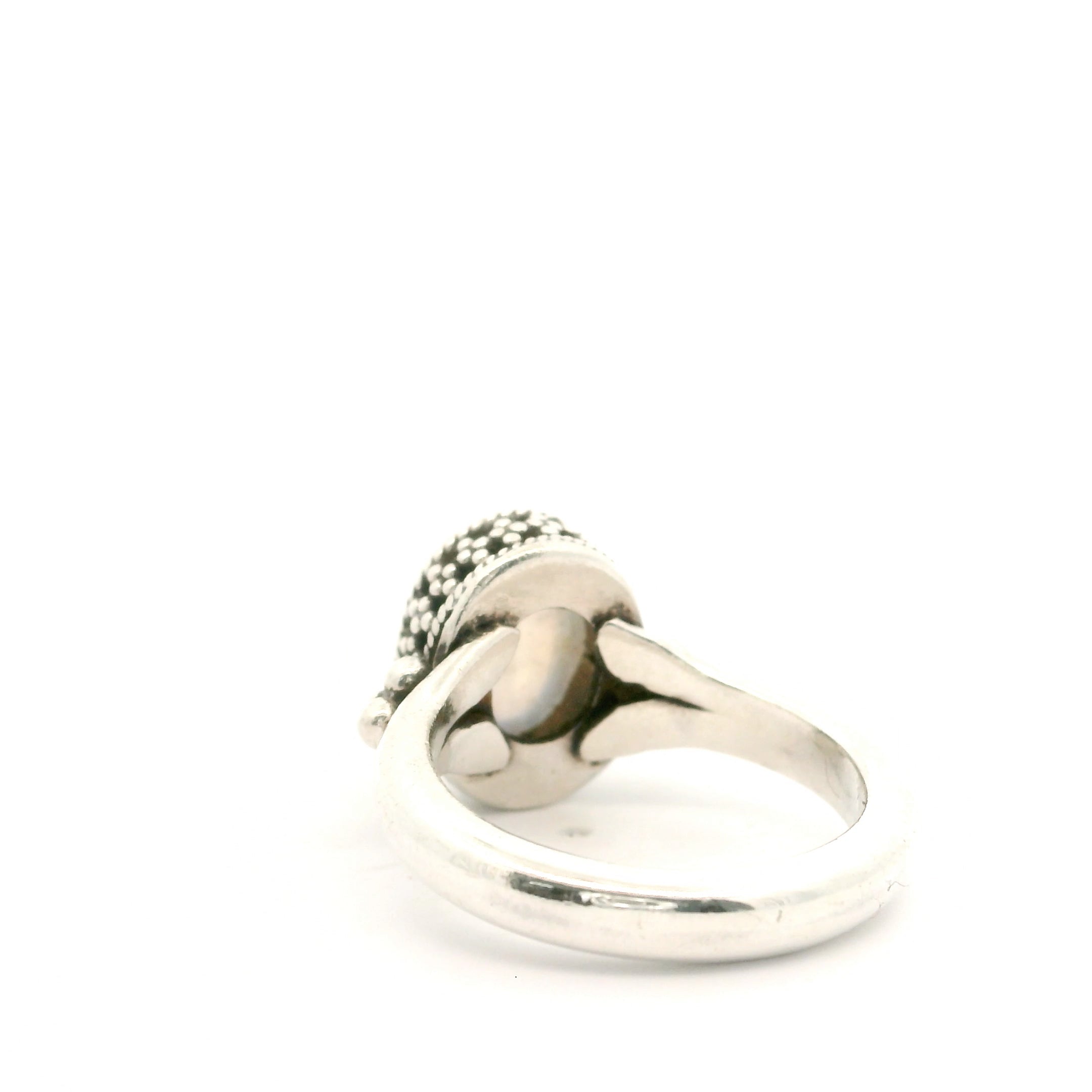 White Seafoam Ring Size 6 0833344