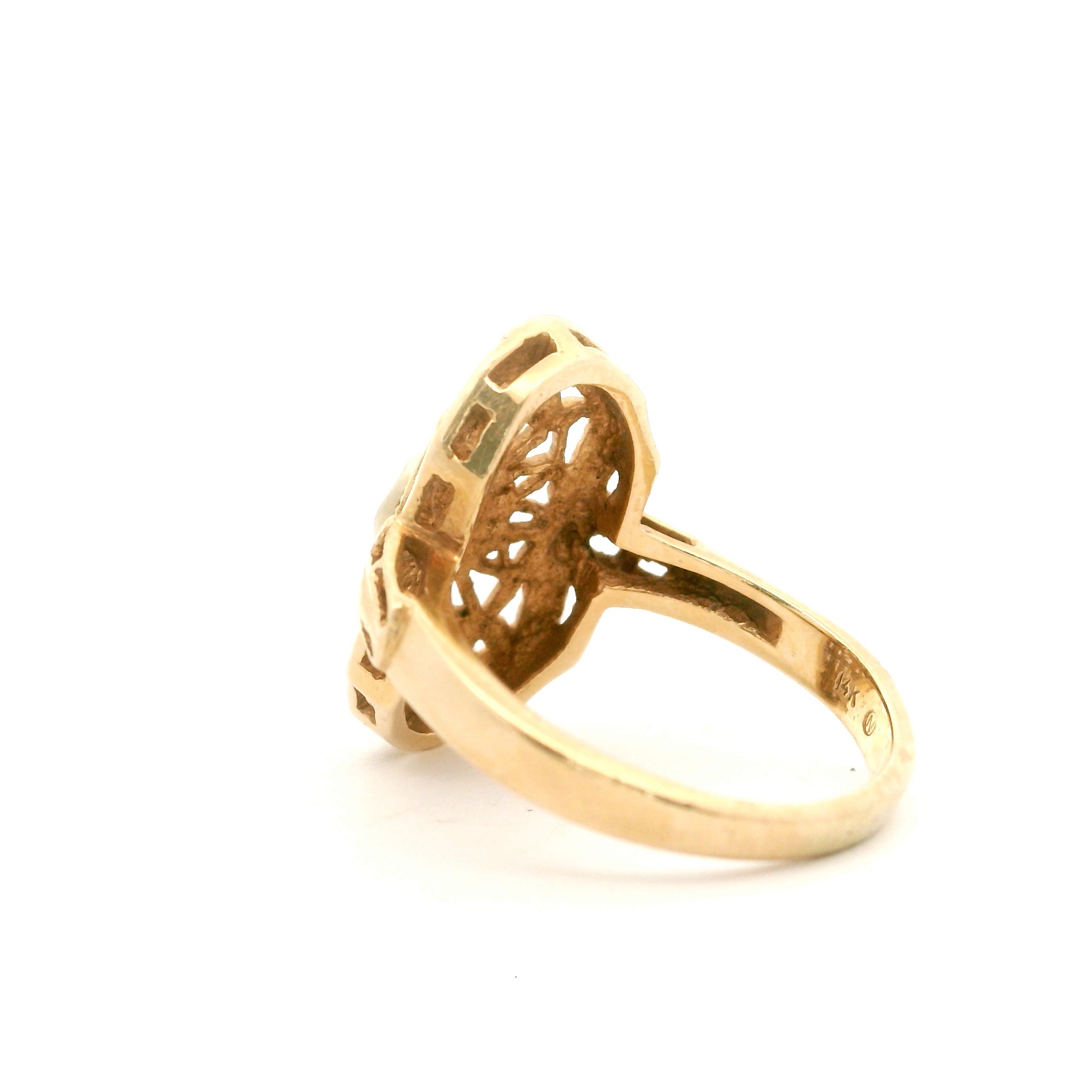 Golden Shield Ring Size 4.5 0833568