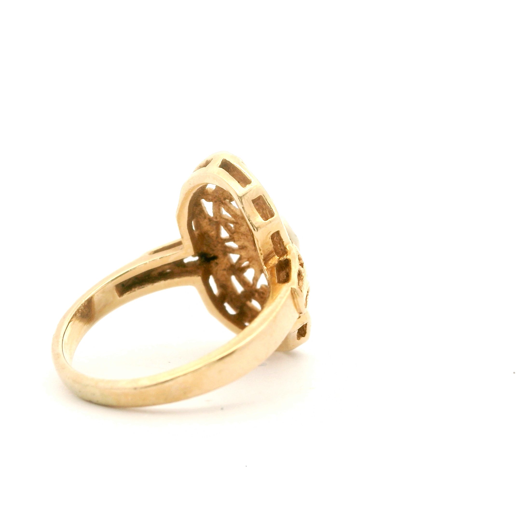 Golden Shield Ring Size 4.5 0833568