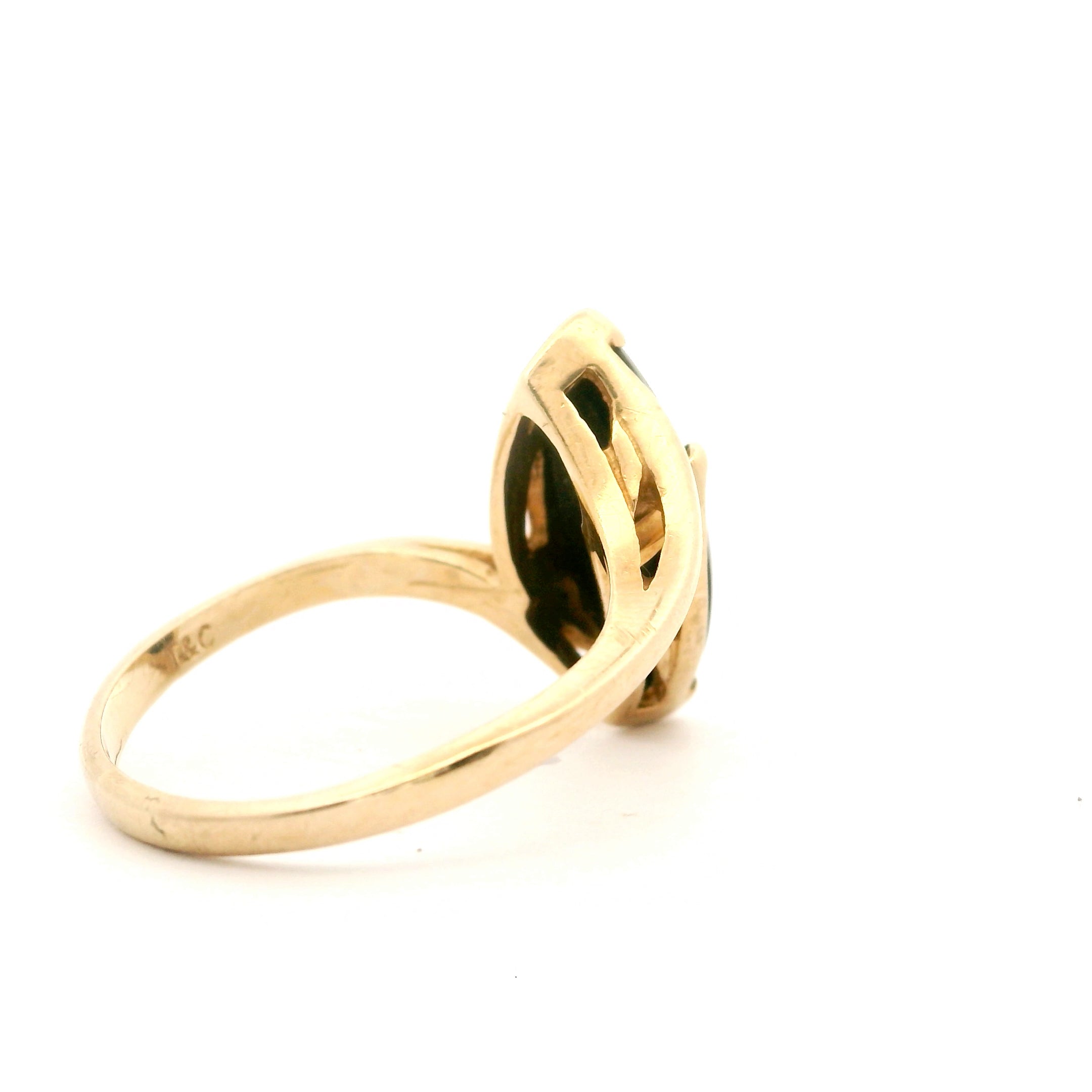 Black Vortex Ring Size 7 0833642