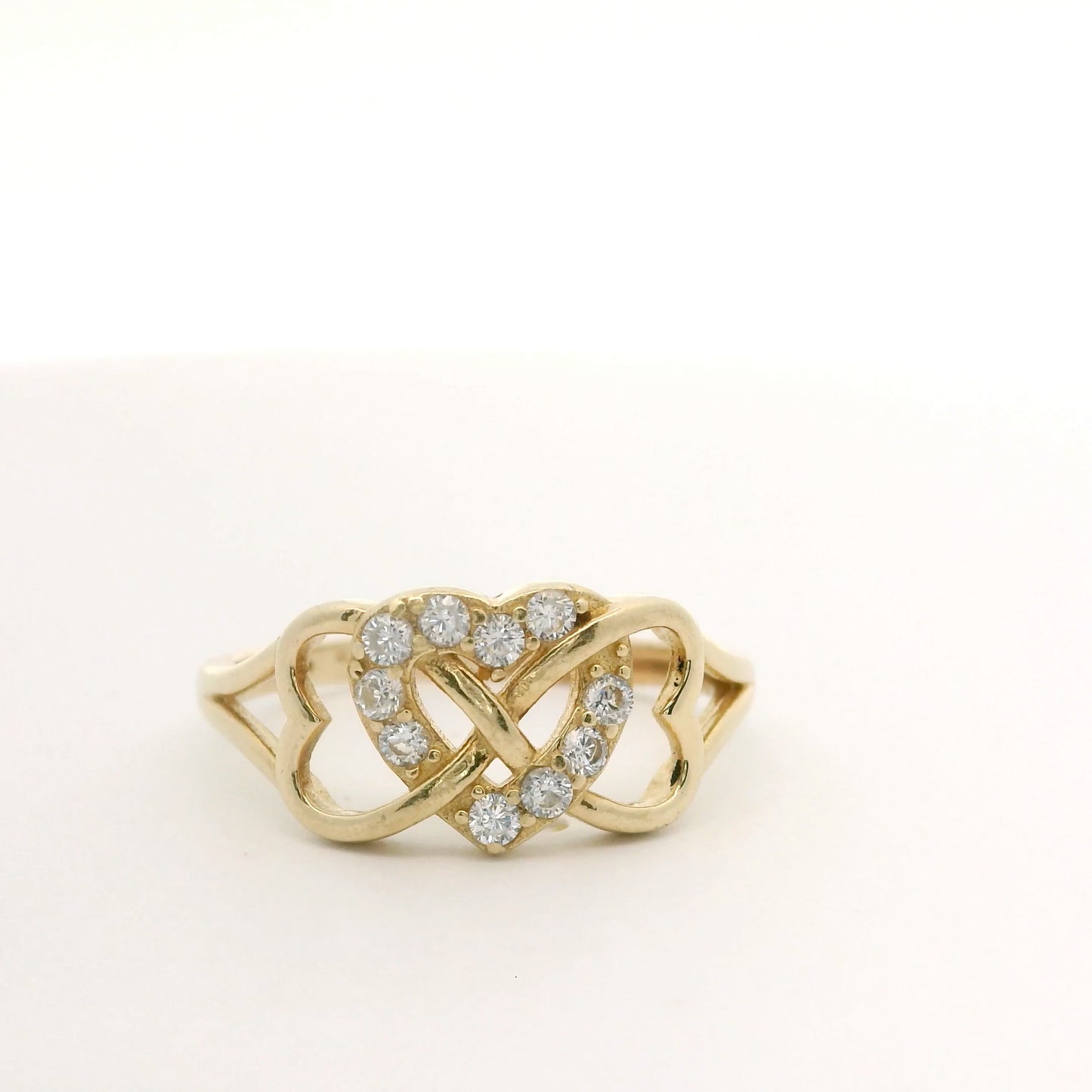 Triple Heart Ring Size 7 0936334-17