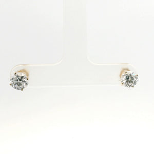 Brand New Lab Grown Diamond Stud Earrings - 1.50CTW Yellow Gold