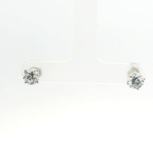 Brand New Lab Grown Diamond Stud Earrings - 1.50CTW White Gold