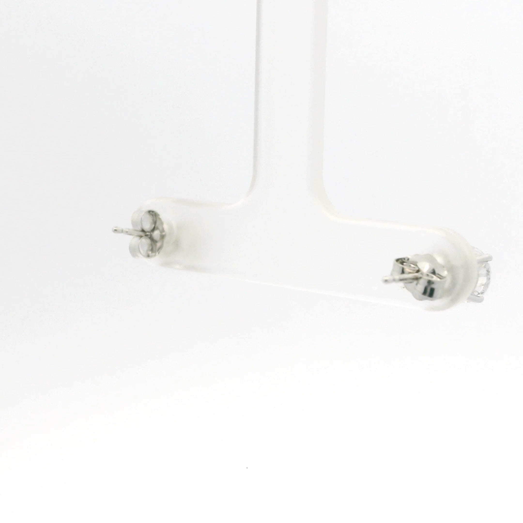 Brand New Lab Grown Diamond Stud Earrings - 1.50CTW White Gold