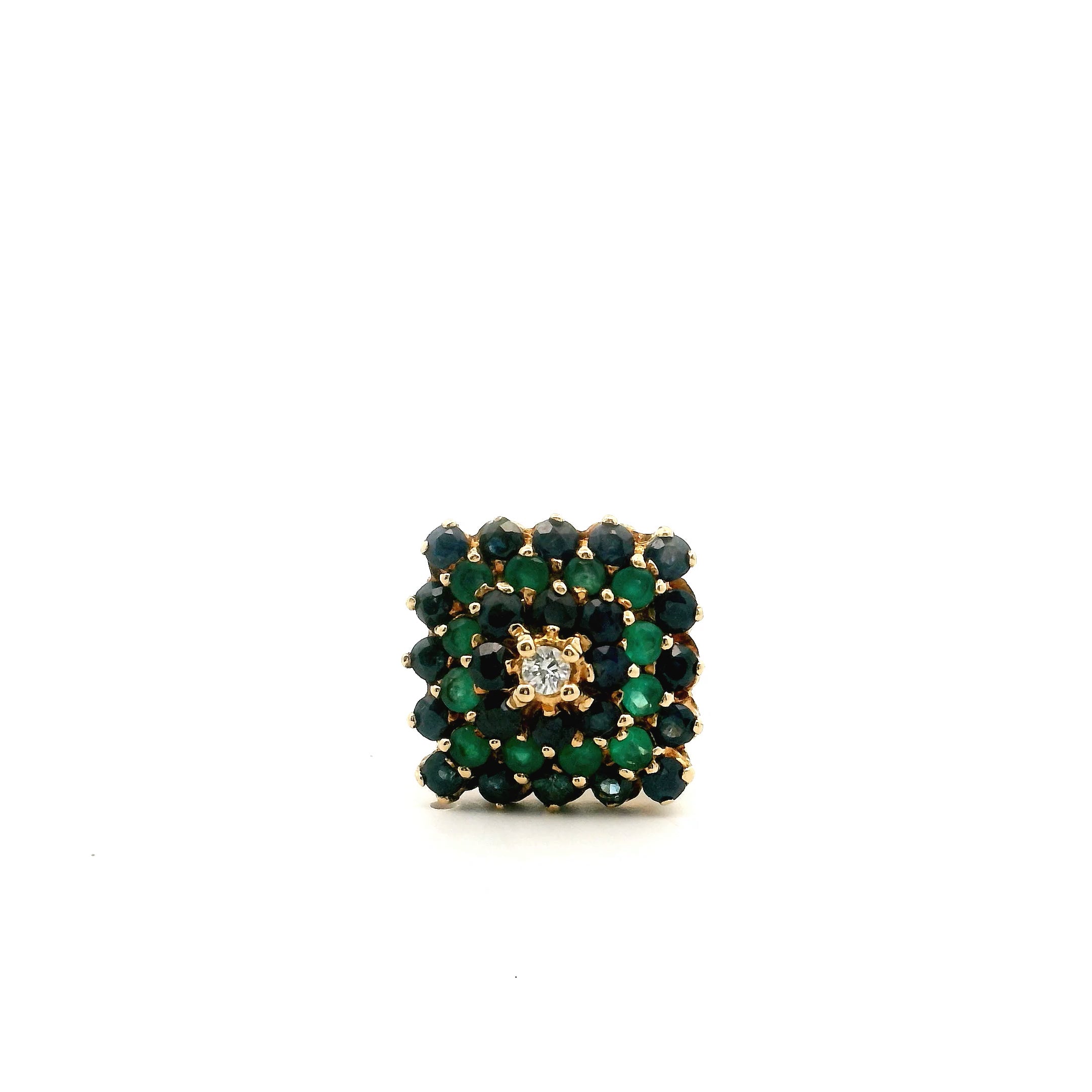 Blue & Green Cocktail Ring Size 5 1013602-18