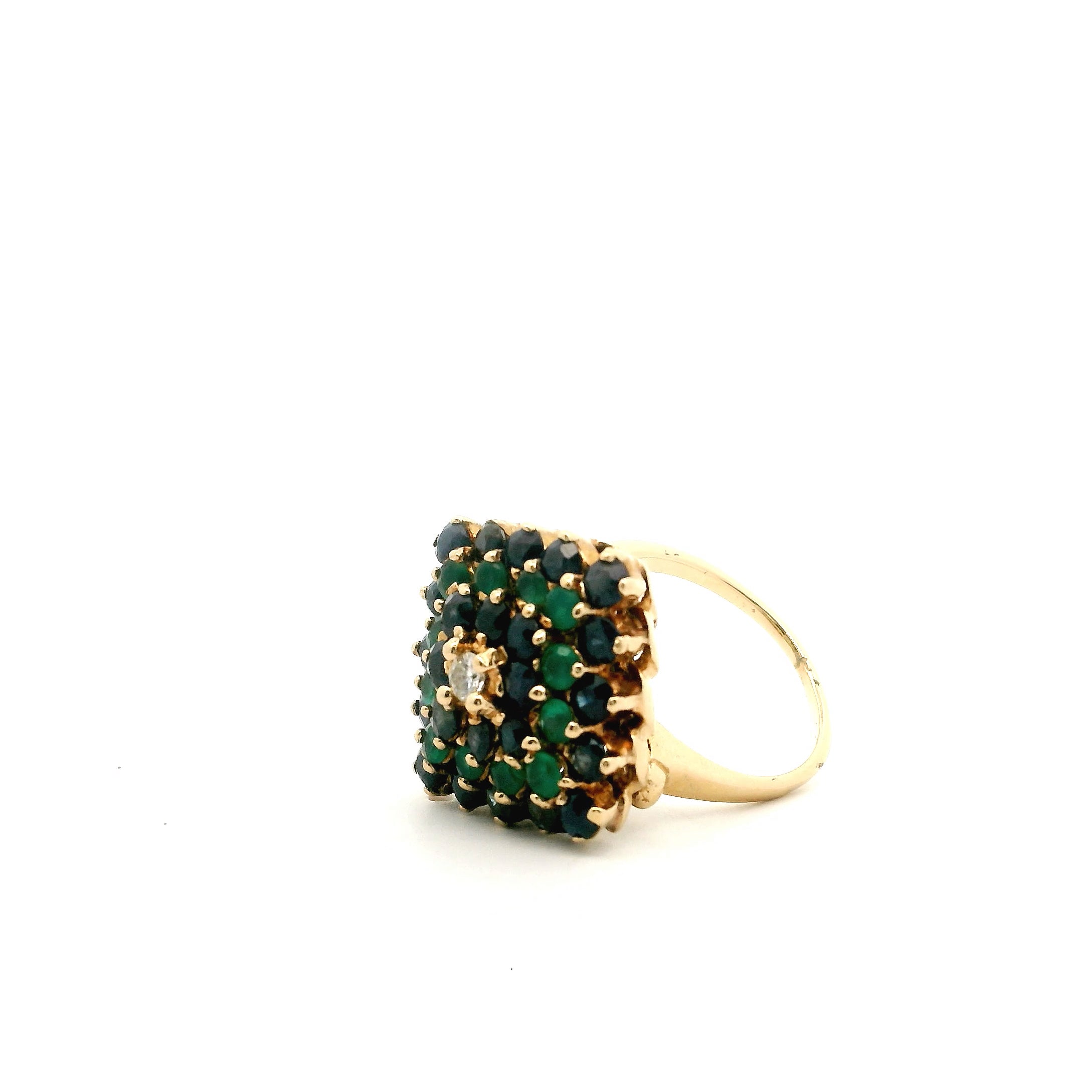 Blue & Green Cocktail Ring Size 5 1013602-18