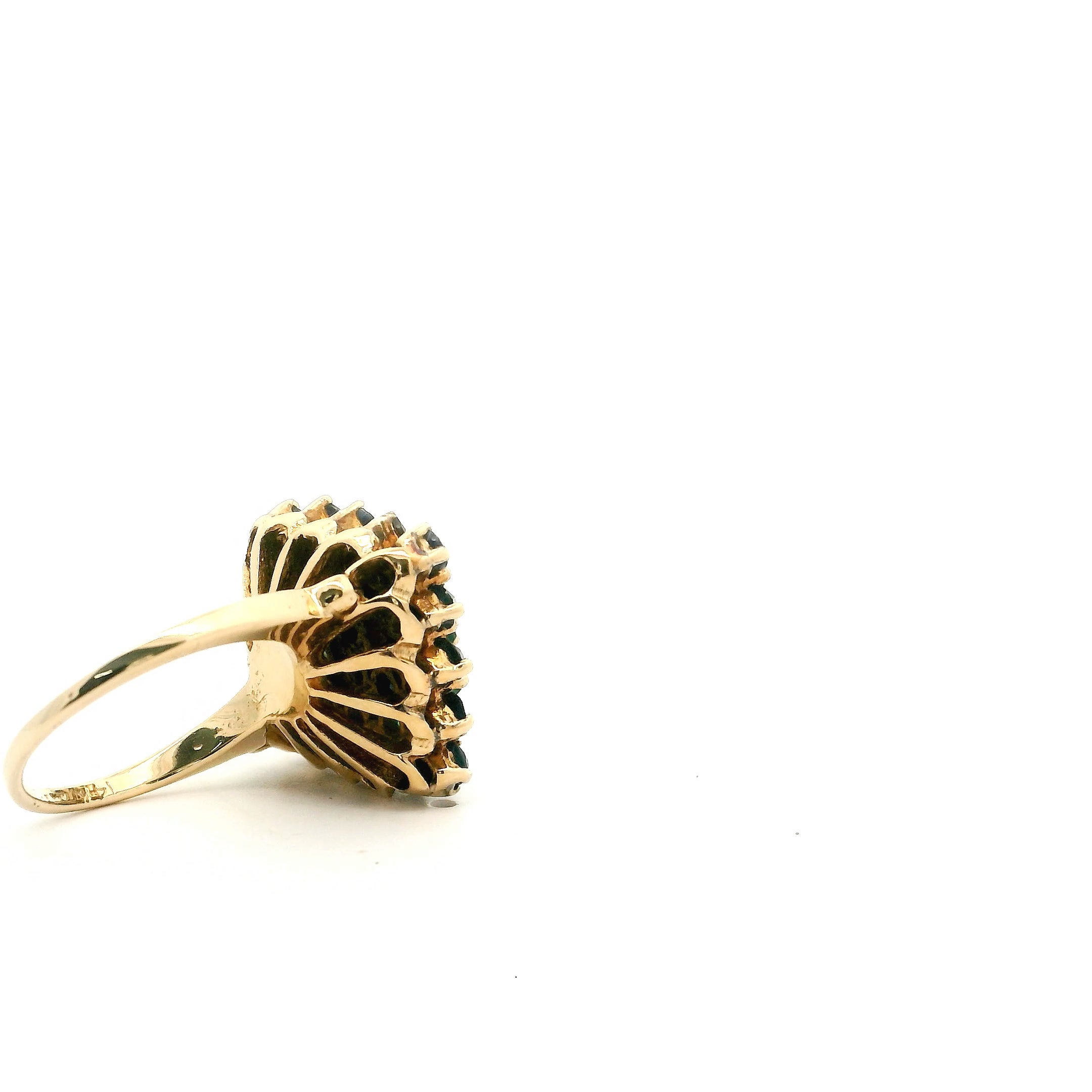 Blue & Green Cocktail Ring Size 5 1013602-18