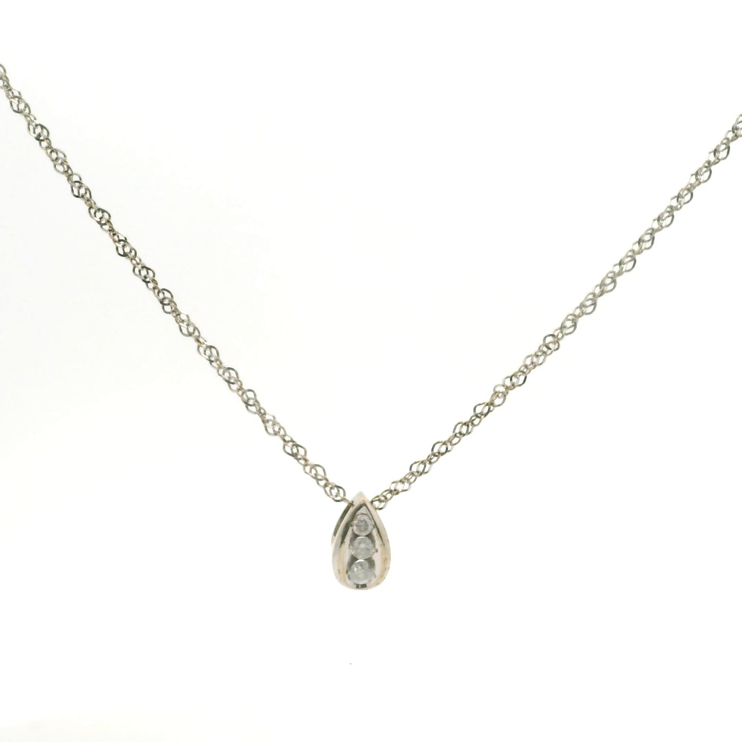 Diamond Tear Necklace 1024304-19