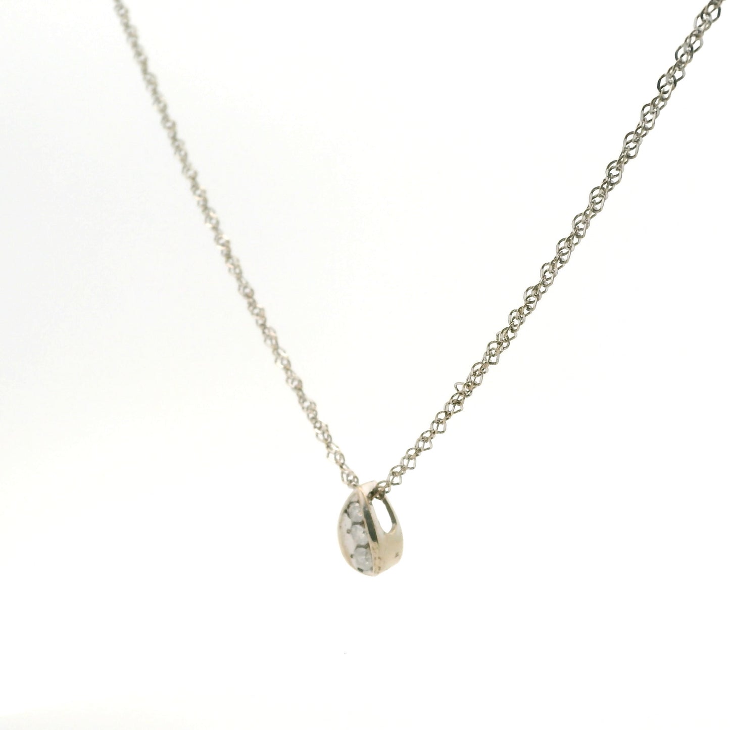 Diamond Tear Necklace 1024304-19