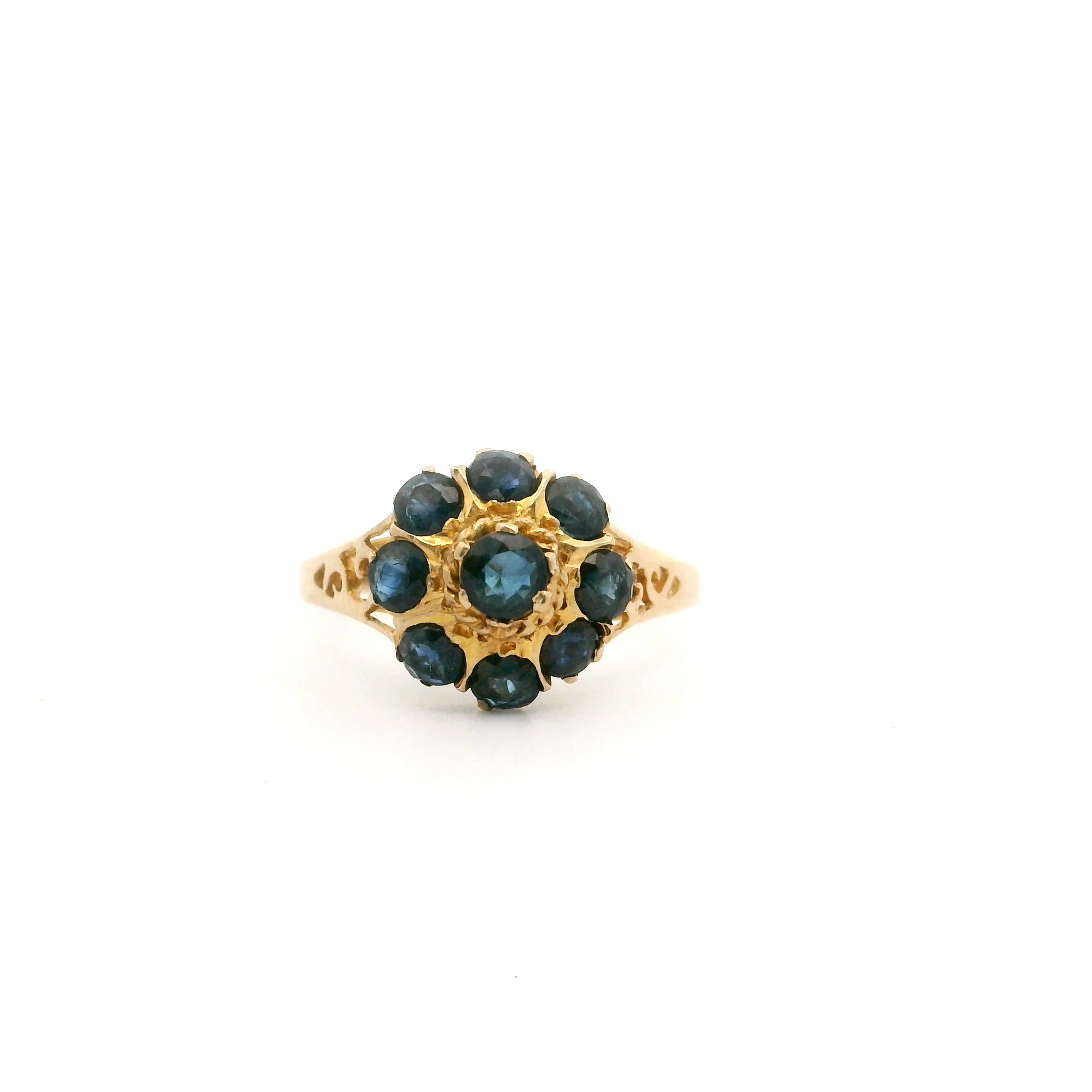 Sapphire Flower Ring Size 4 1024998