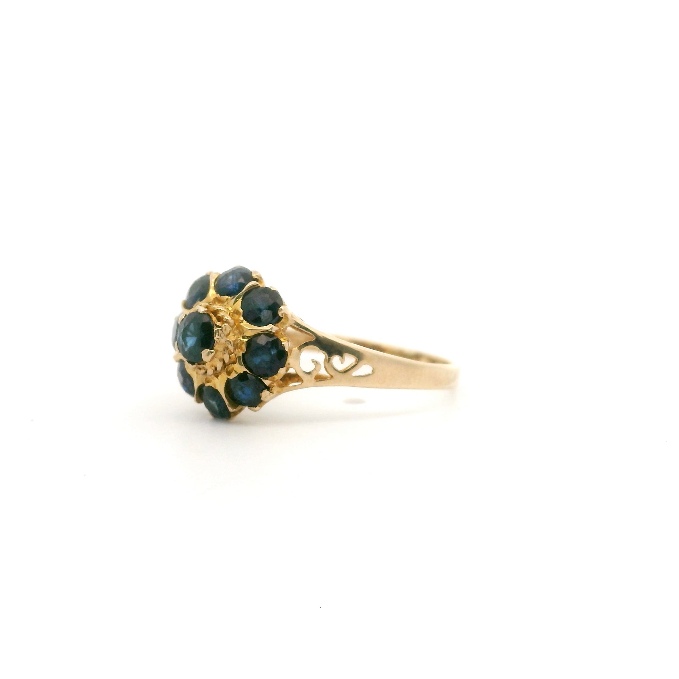 Sapphire Flower Ring Size 4 1024998