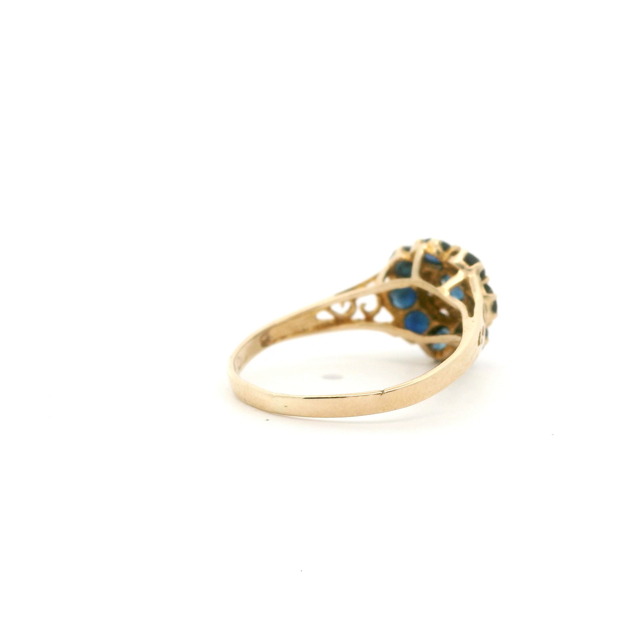 Sapphire Flower Ring Size 4 1024998