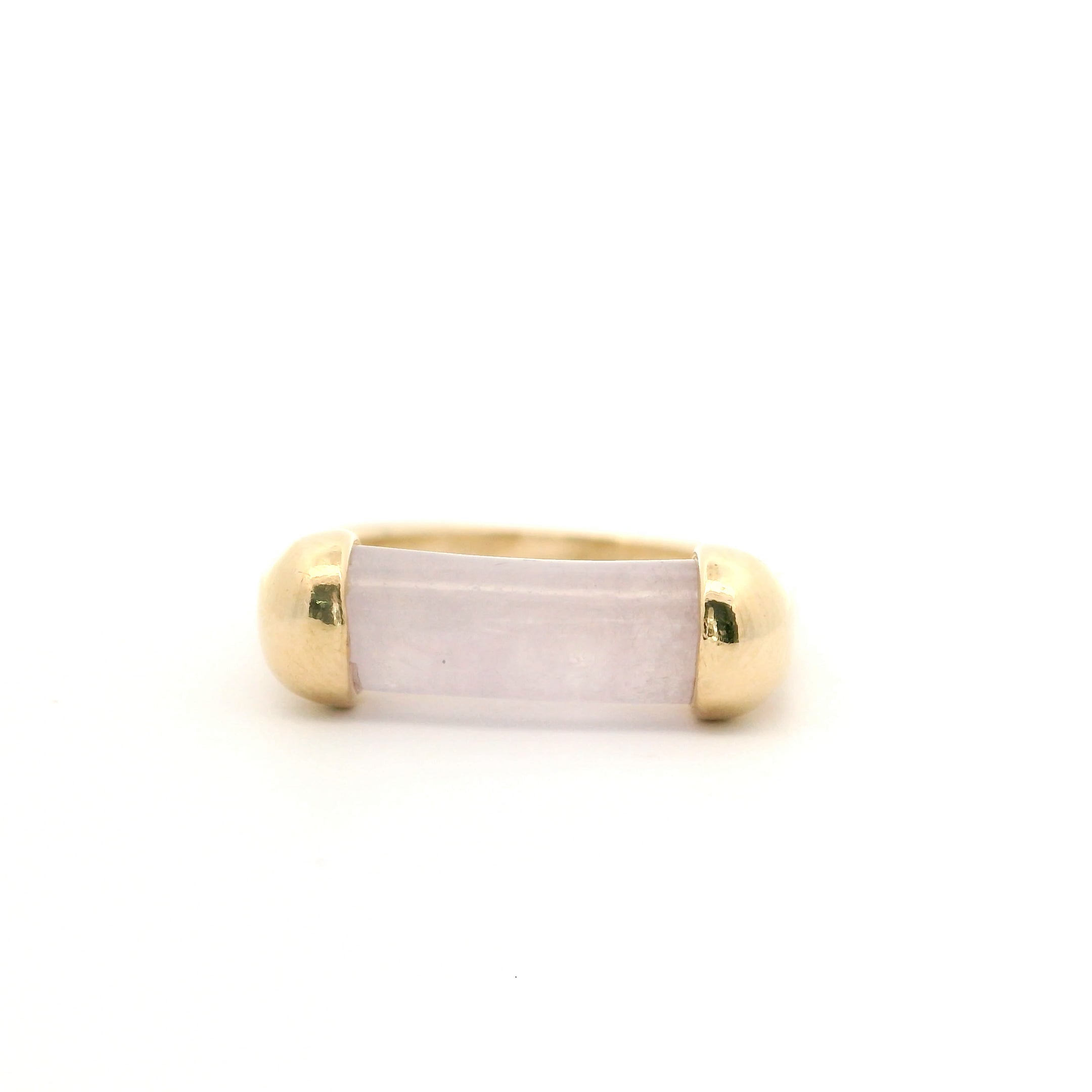 Lavender Jade Cylinder Ring Size 6.5 1025923