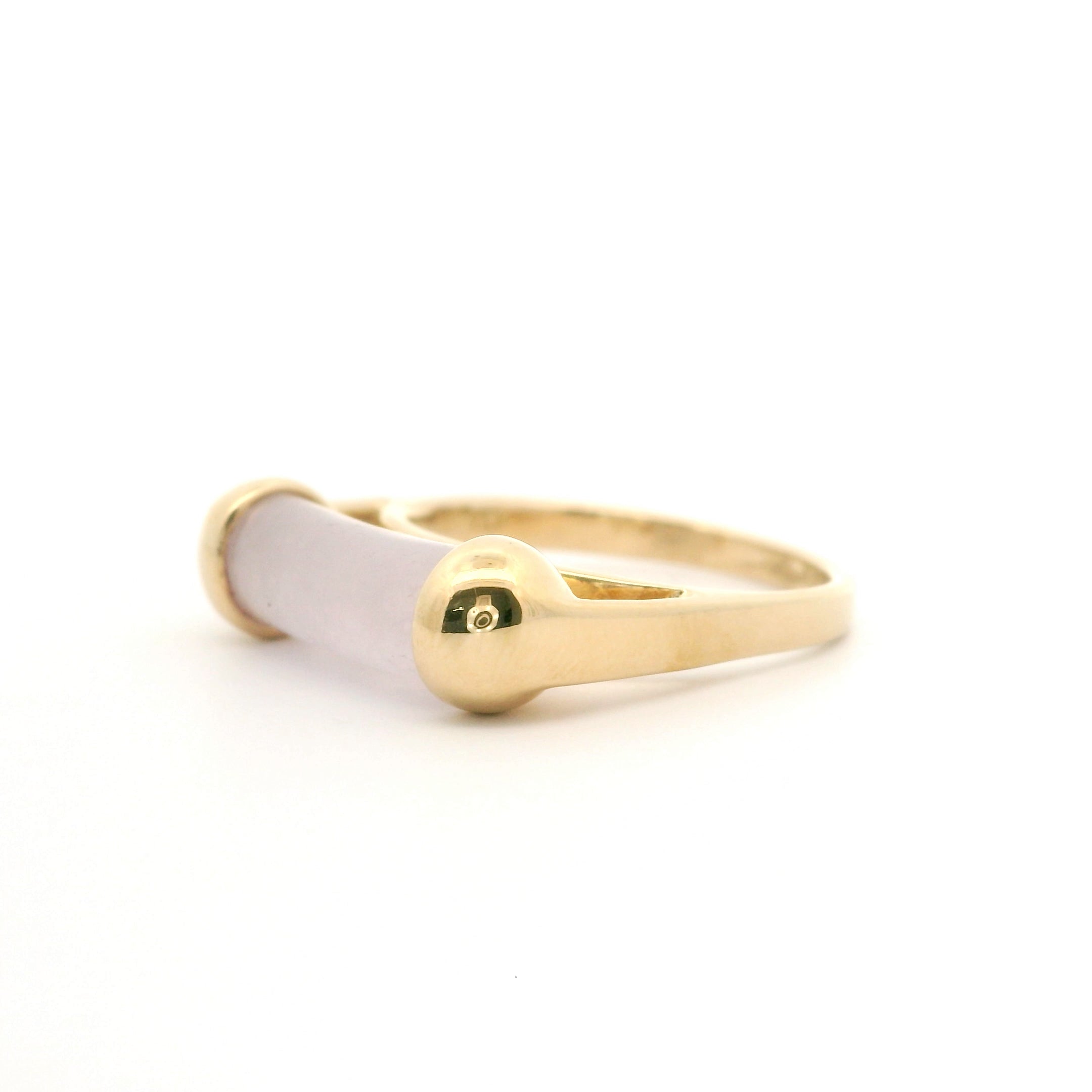 Lavender Jade Cylinder Ring Size 6.5 1025923