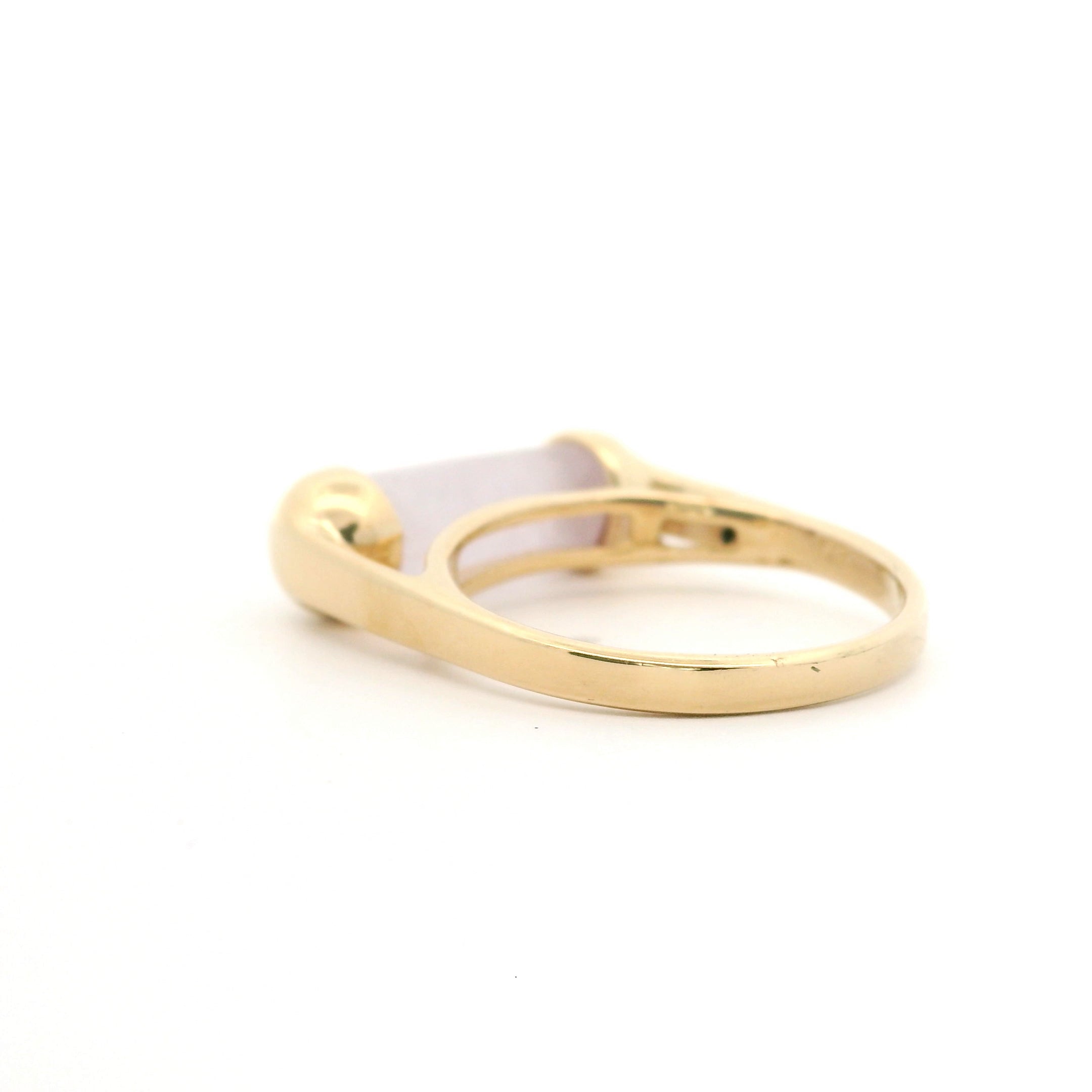 Lavender Jade Cylinder Ring Size 6.5 1025923