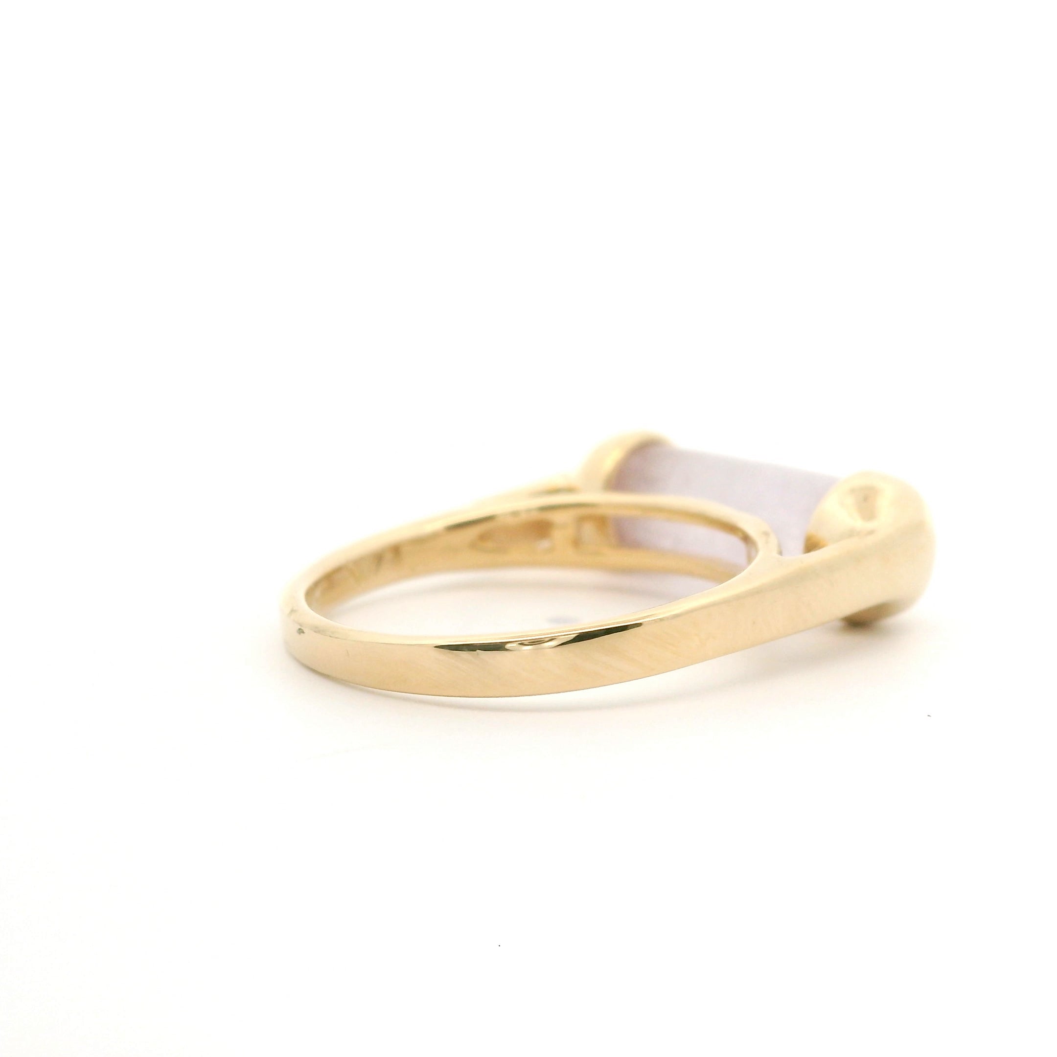 Lavender Jade Cylinder Ring Size 6.5 1025923