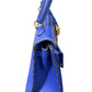 Authentic Hermès Kelly Sellier 25 in Bleu Electric with Gold Hardware 0251097