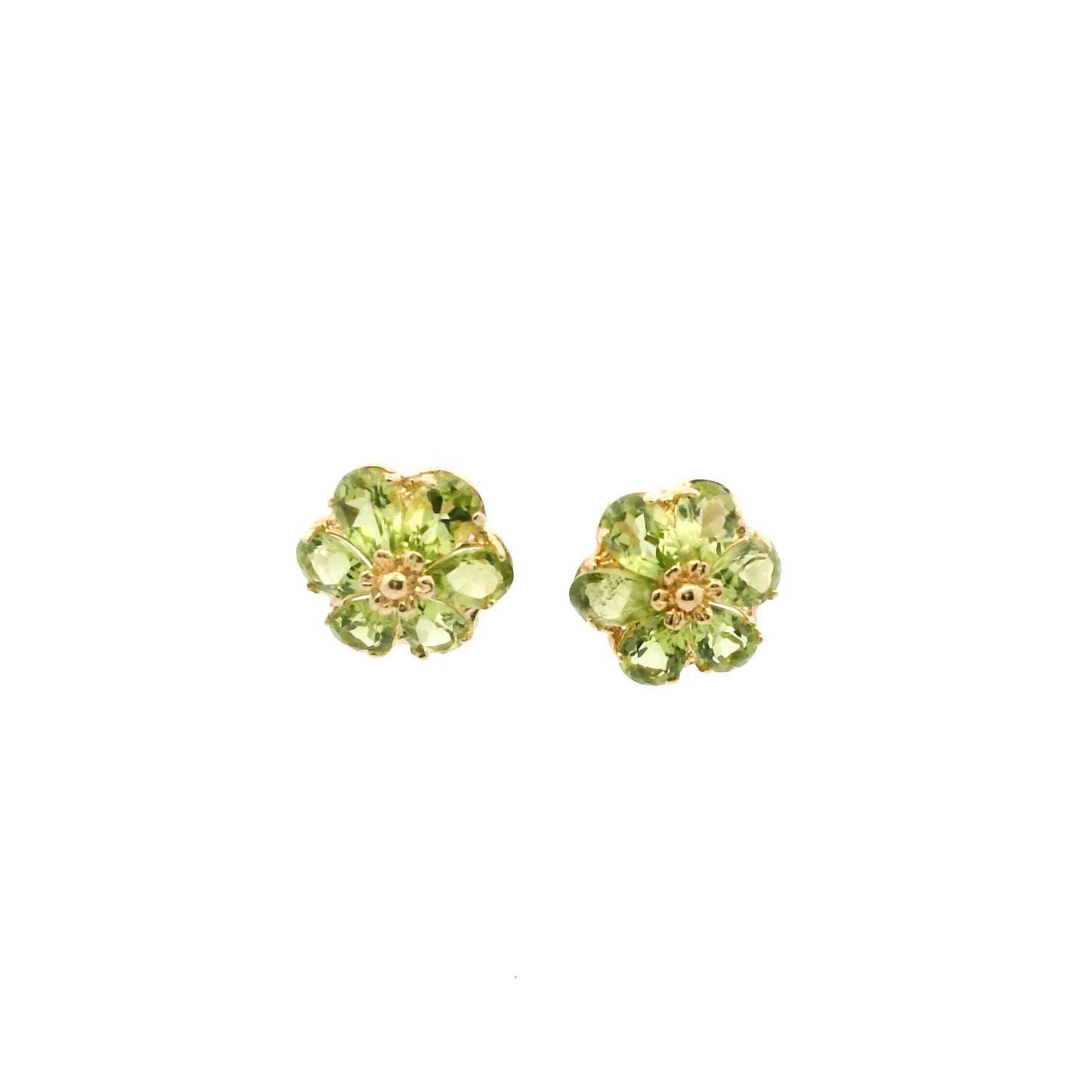 Green Flower Power Earrings 1132596