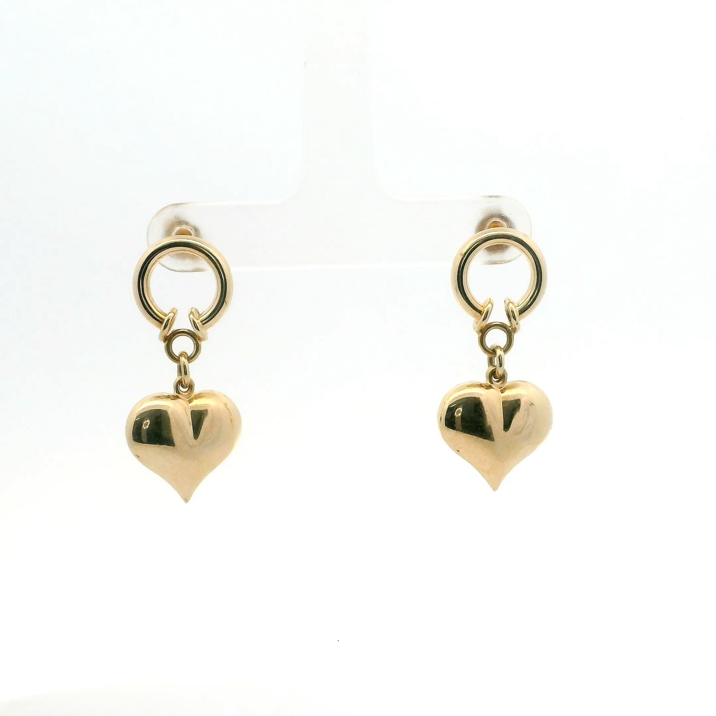 Puff Heart Dangle Earrings 1415496