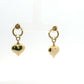 Puff Heart Dangle Earrings 1415496