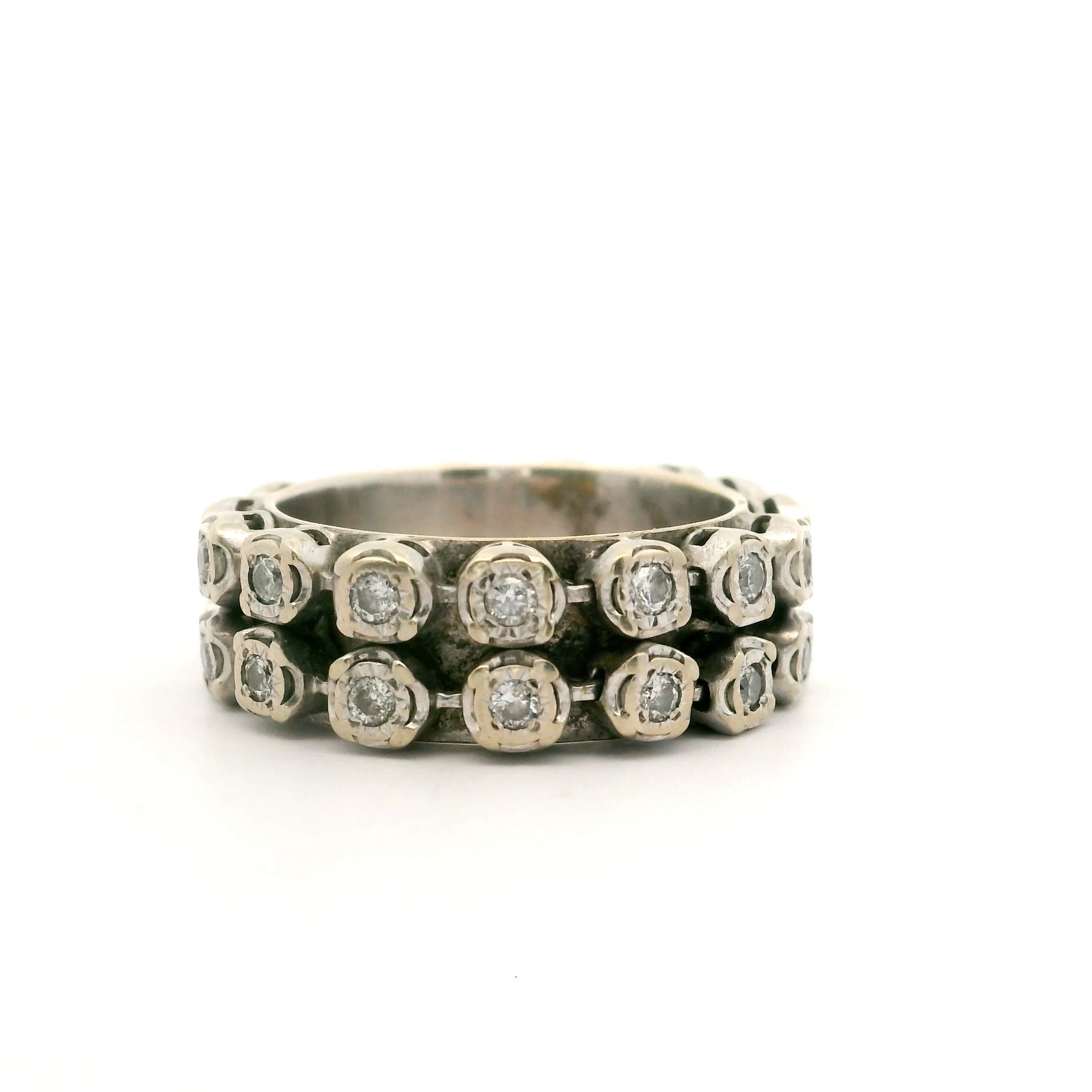 Double Diamond Dignity Ring Size 8.5 1504046