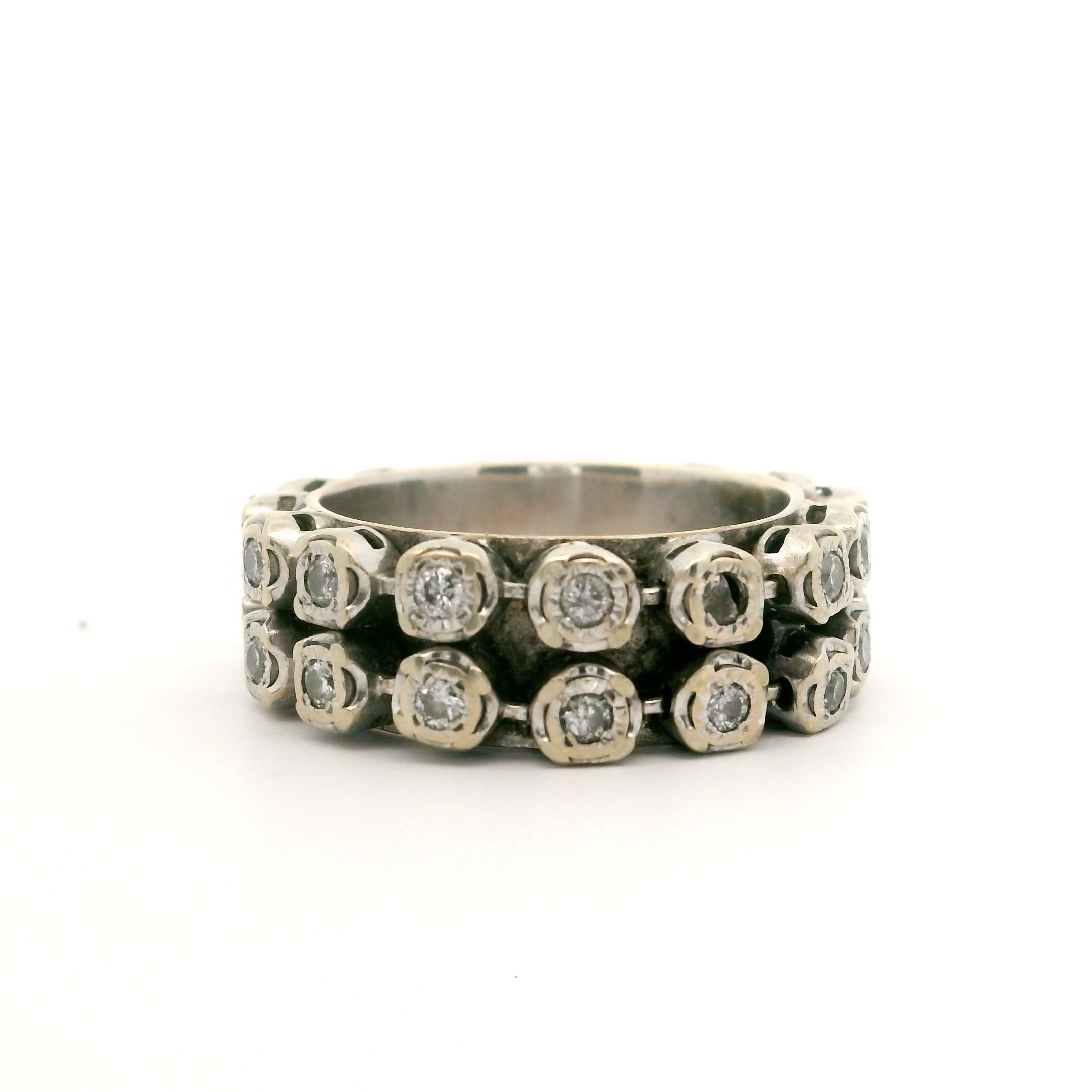 Double Diamond Dignity Ring Size 8.5 1504046